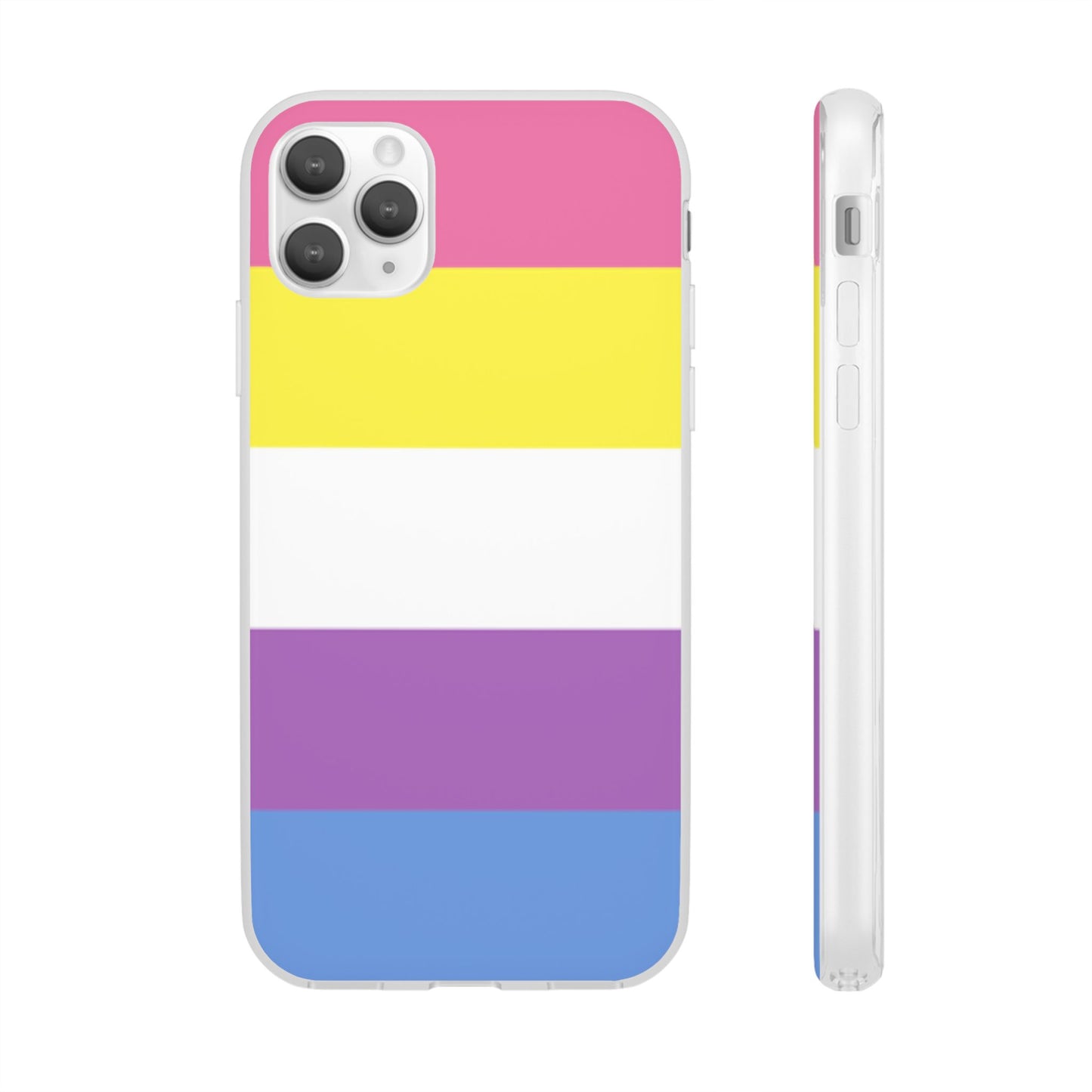 Bigender Pride Flag iPhone Flexi Case - Multiple Generations