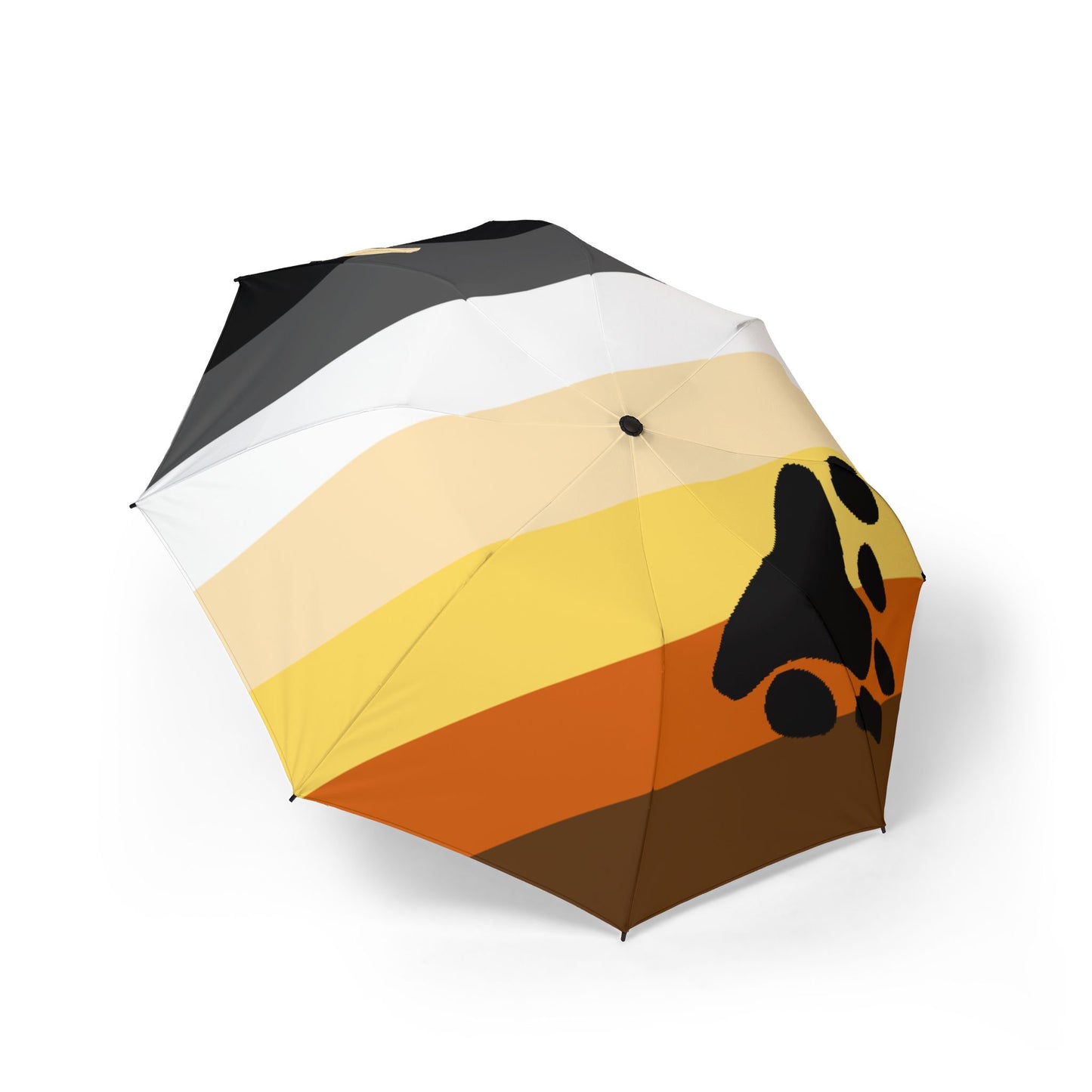 Bear Pride Flag Semi-Automatic Foldable Umbrella
