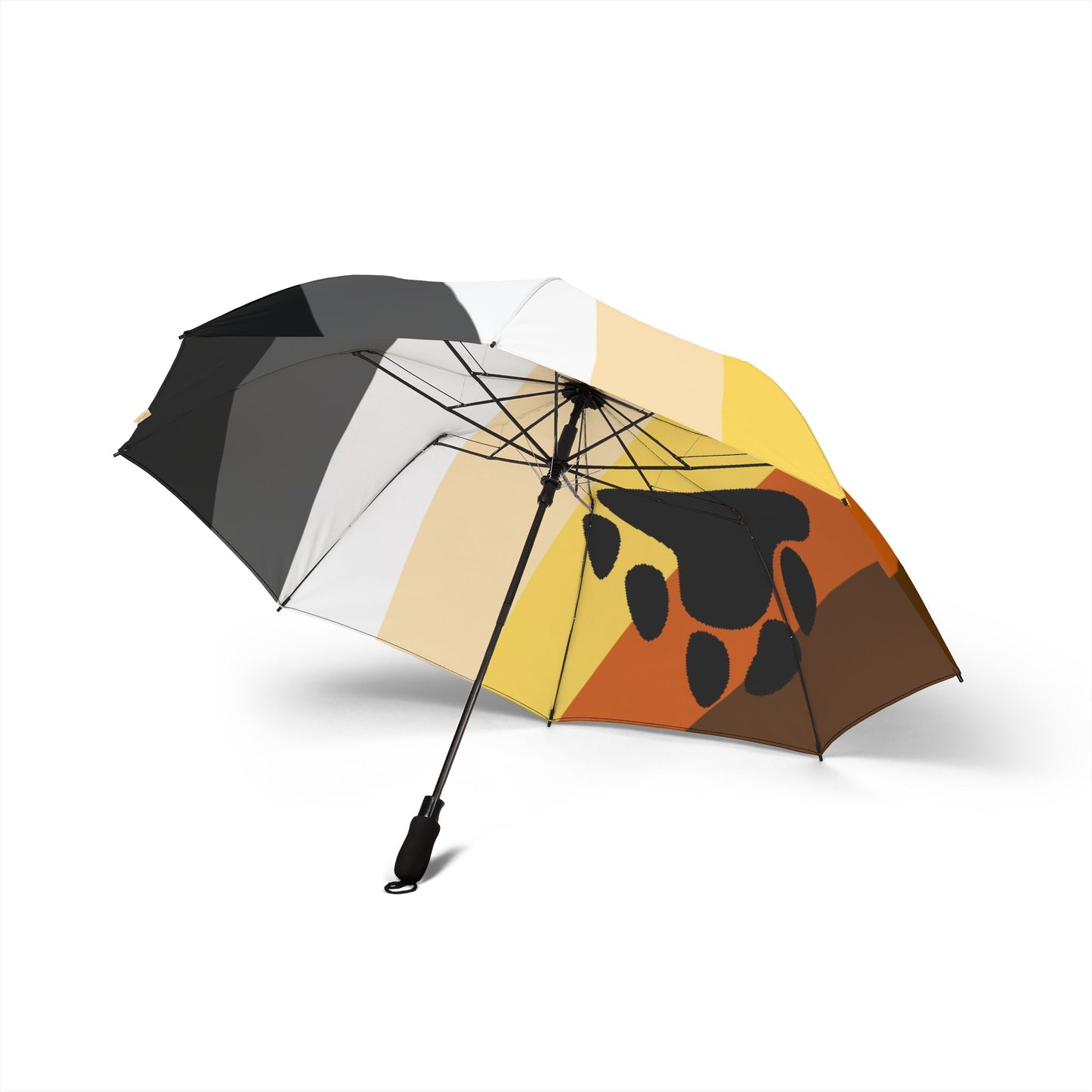 Bear Pride Flag Semi-Automatic Foldable Umbrella