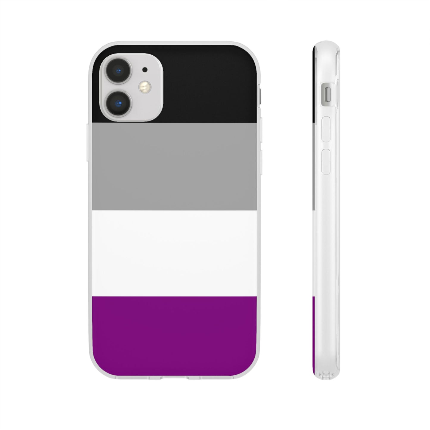 Asexual Pride Flag iPhone Flexi Case - Multiple Generations
