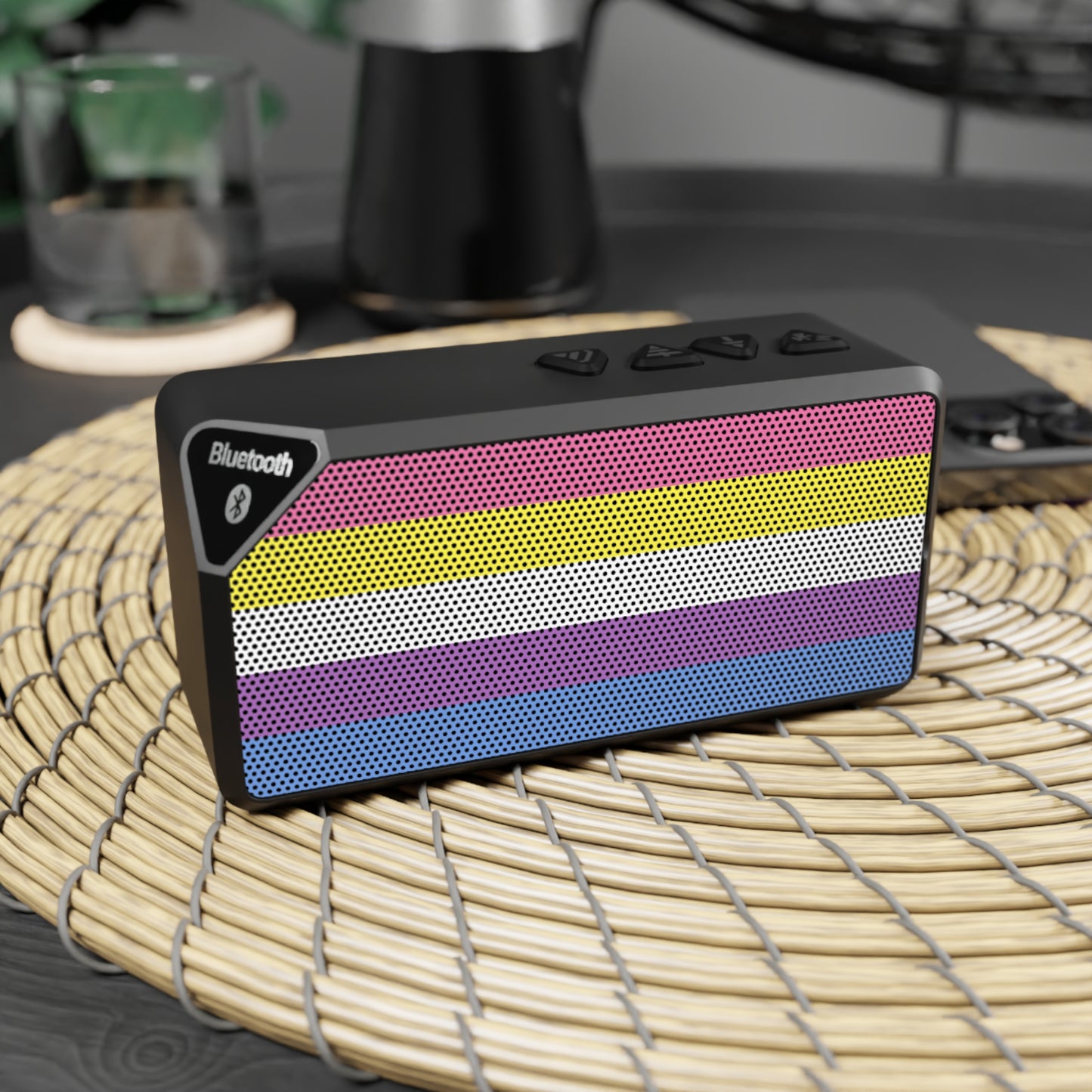 Bigender Pride Flag Bluetooth Speaker