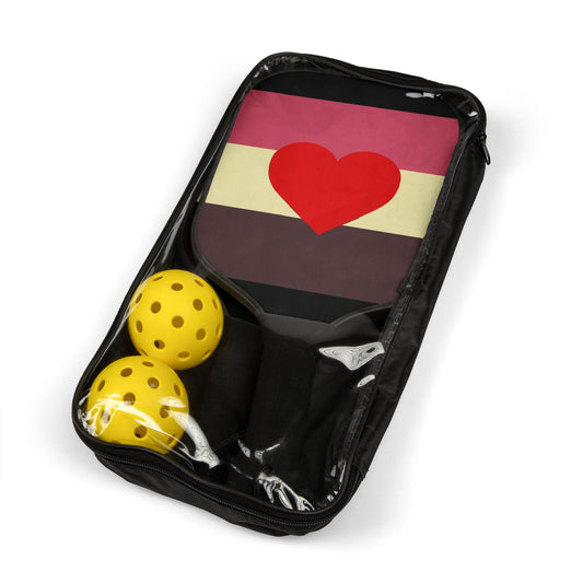 Fat Fetish Pride Flag Pickleball Paddle Set