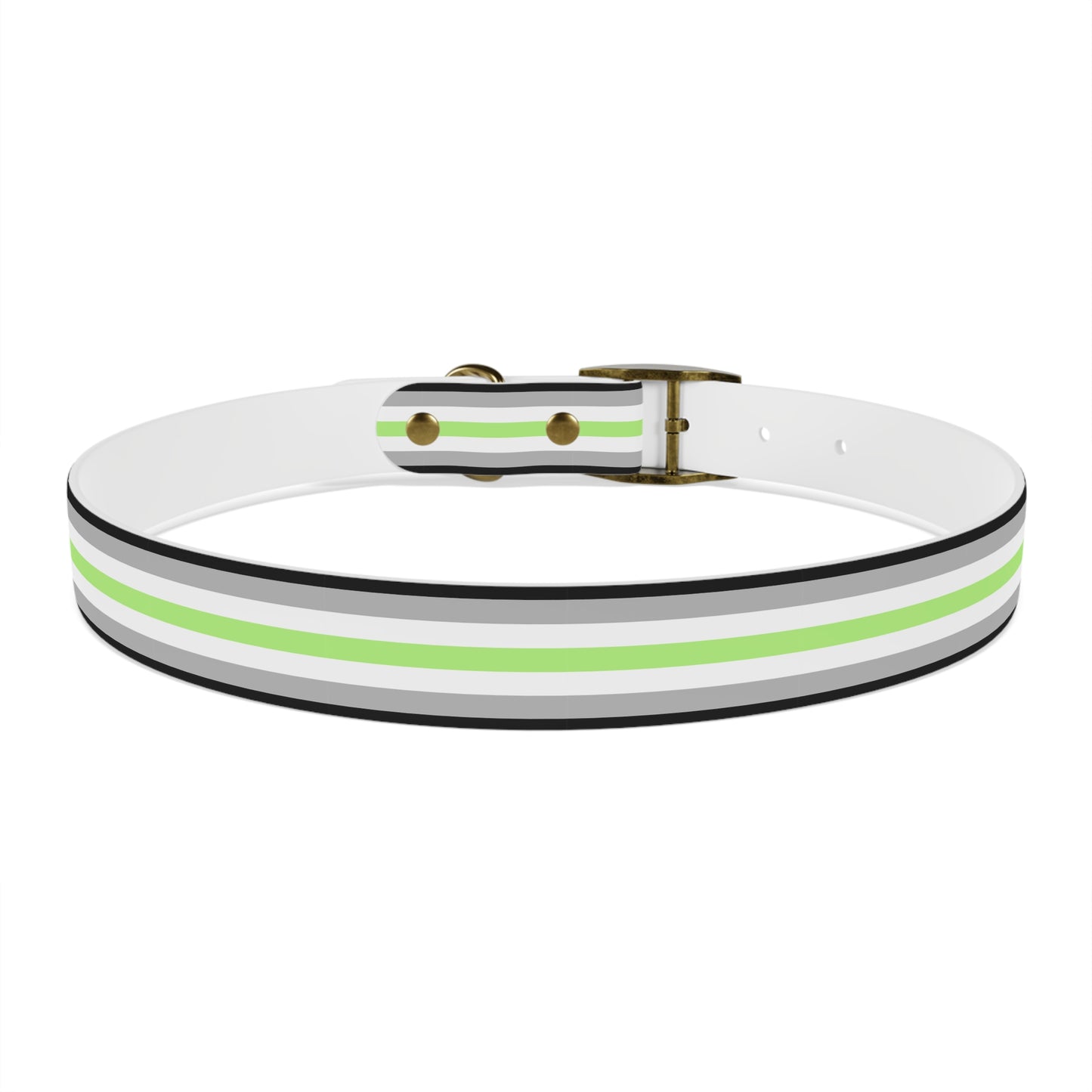 Agender Pride Flag Dog Collar