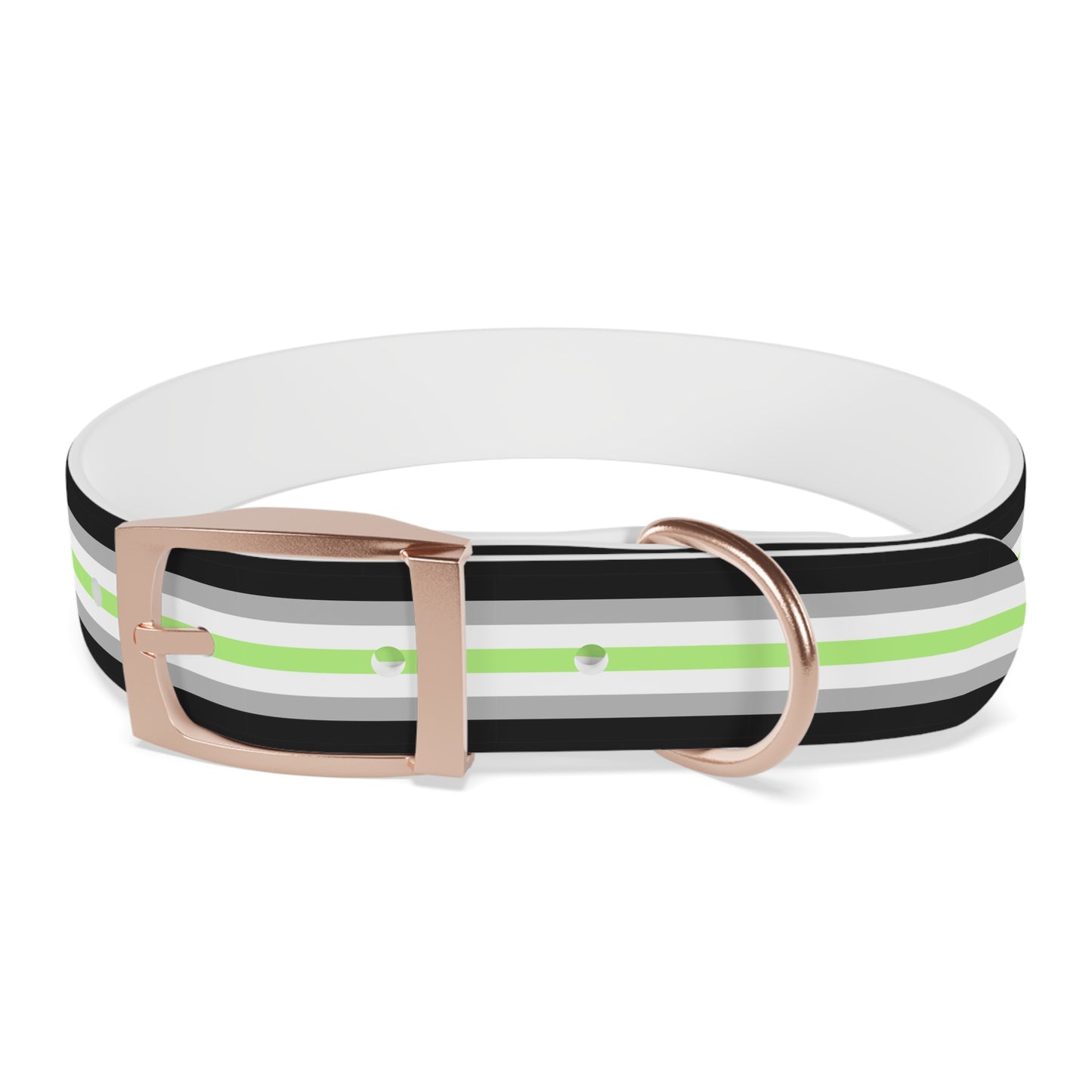 Agender Pride Flag Dog Collar