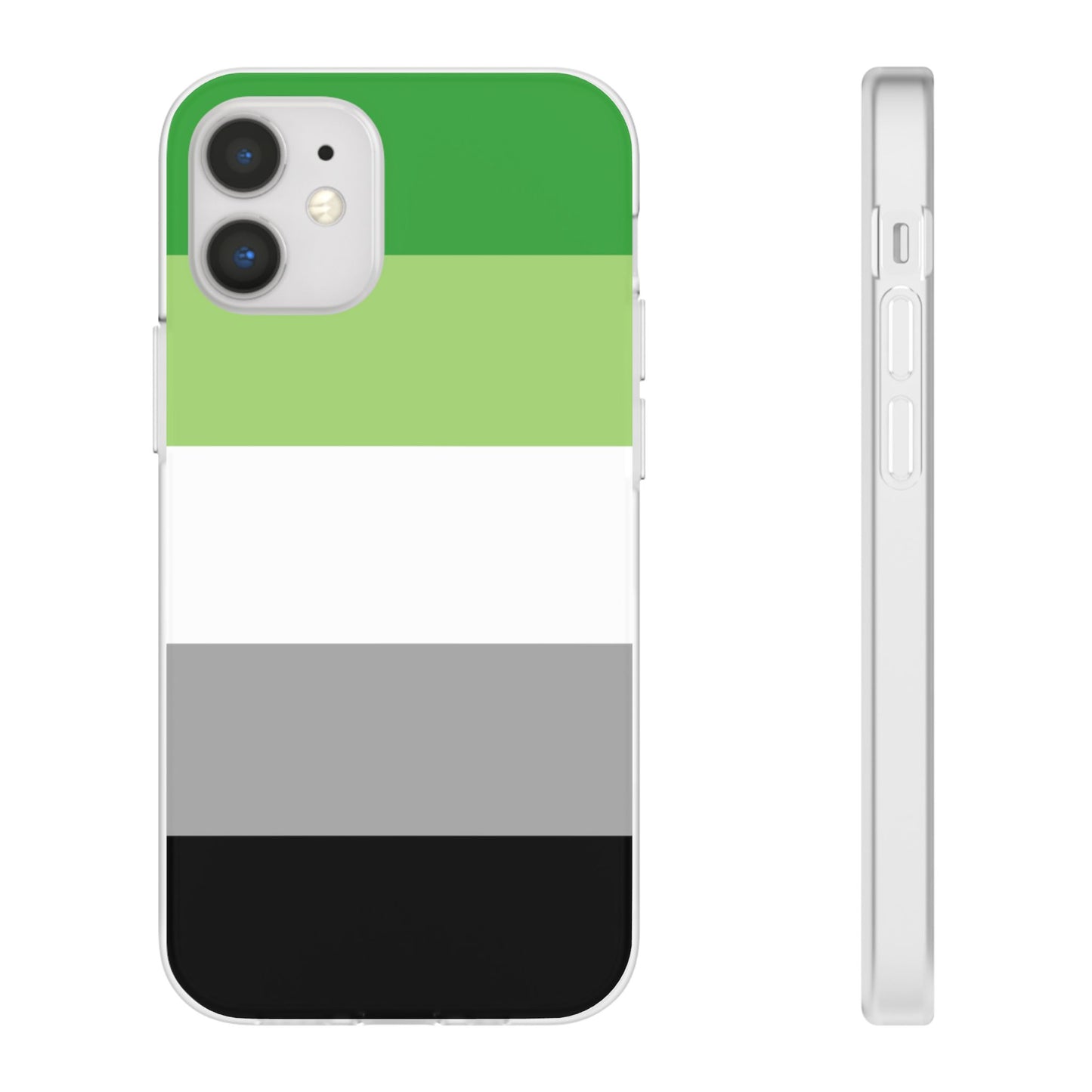 Aromantic Pride Flag iPhone Flexi Case - Multiple Generations