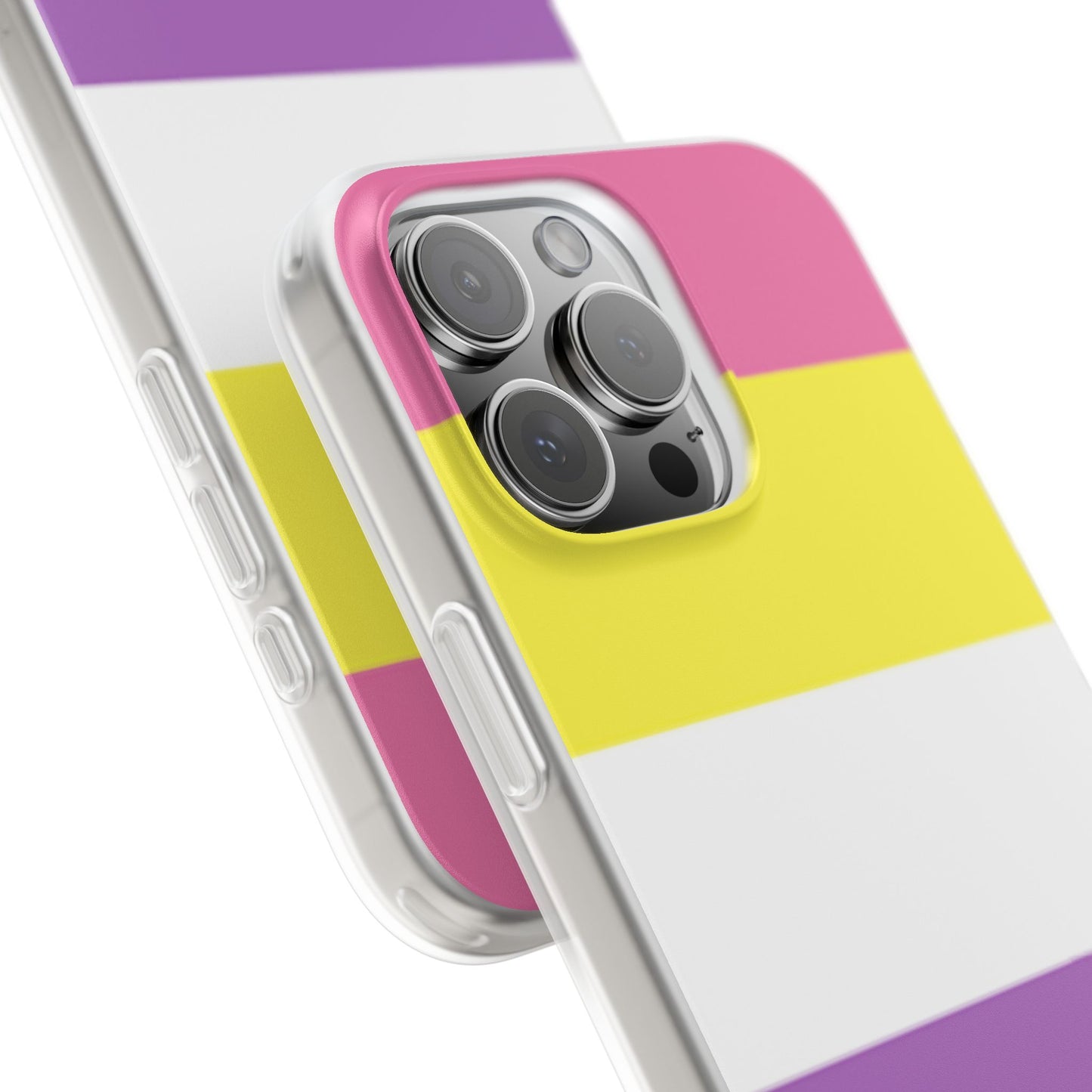 Bigender Pride Flag iPhone Flexi Case - Multiple Generations