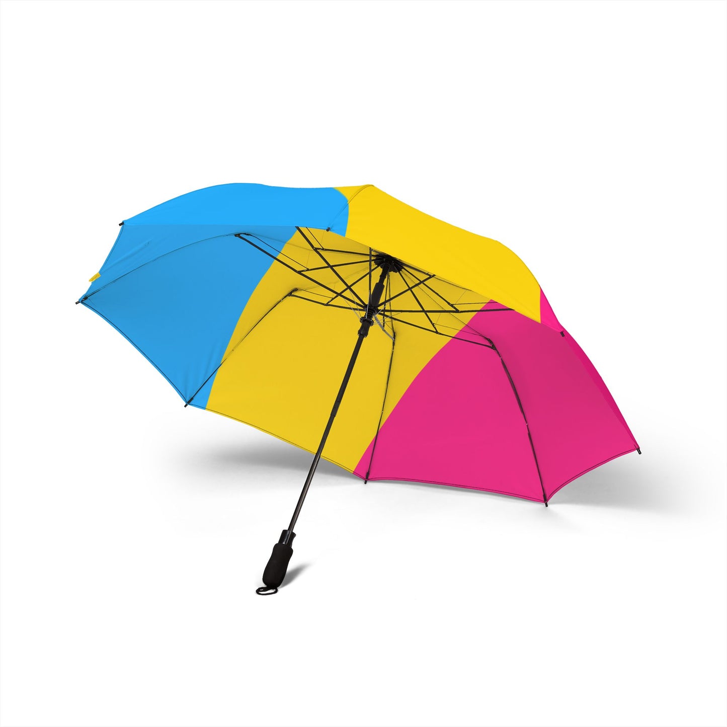 Pansexual Pride Flag Semi-Automatic Foldable Umbrella