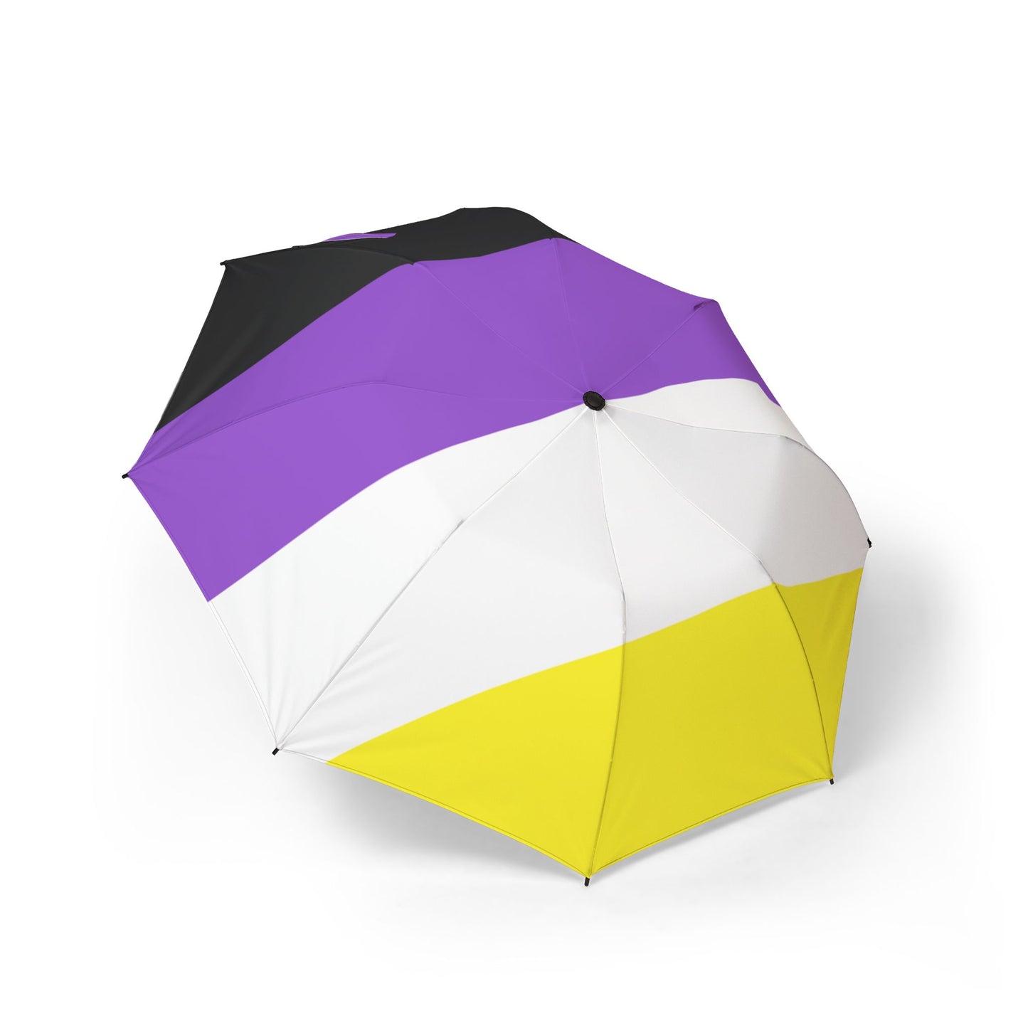 Non-Binary Pride Flag Semi-Automatic Foldable Umbrella