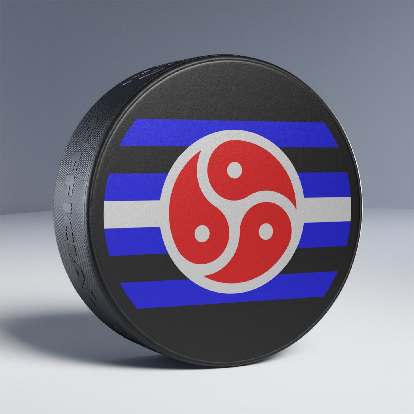 BDSM Fetish Pride Flag Hockey Puck