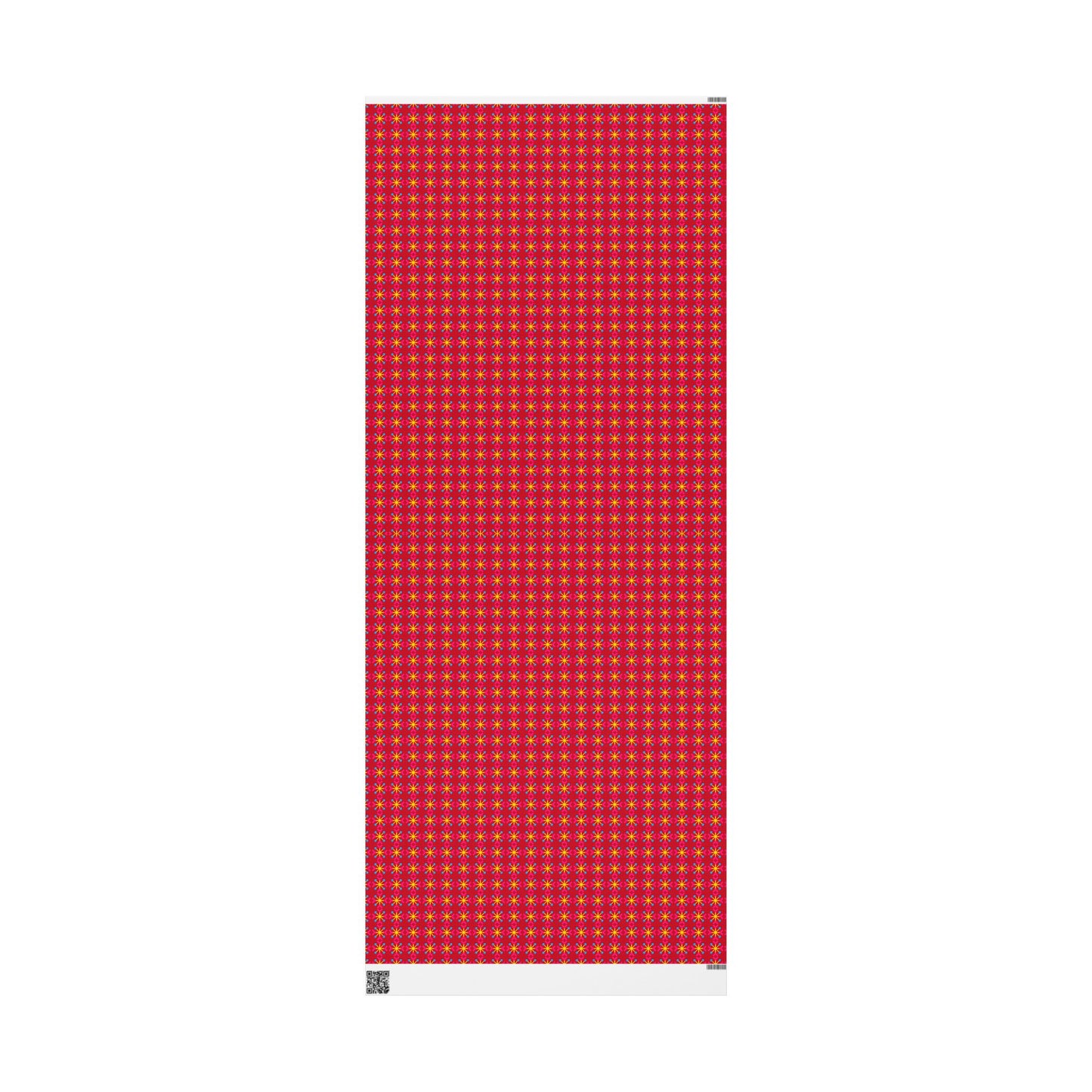 Pansexual Pride Flag Snowflake Wrapping Paper - Multiple Sizes/Finishes