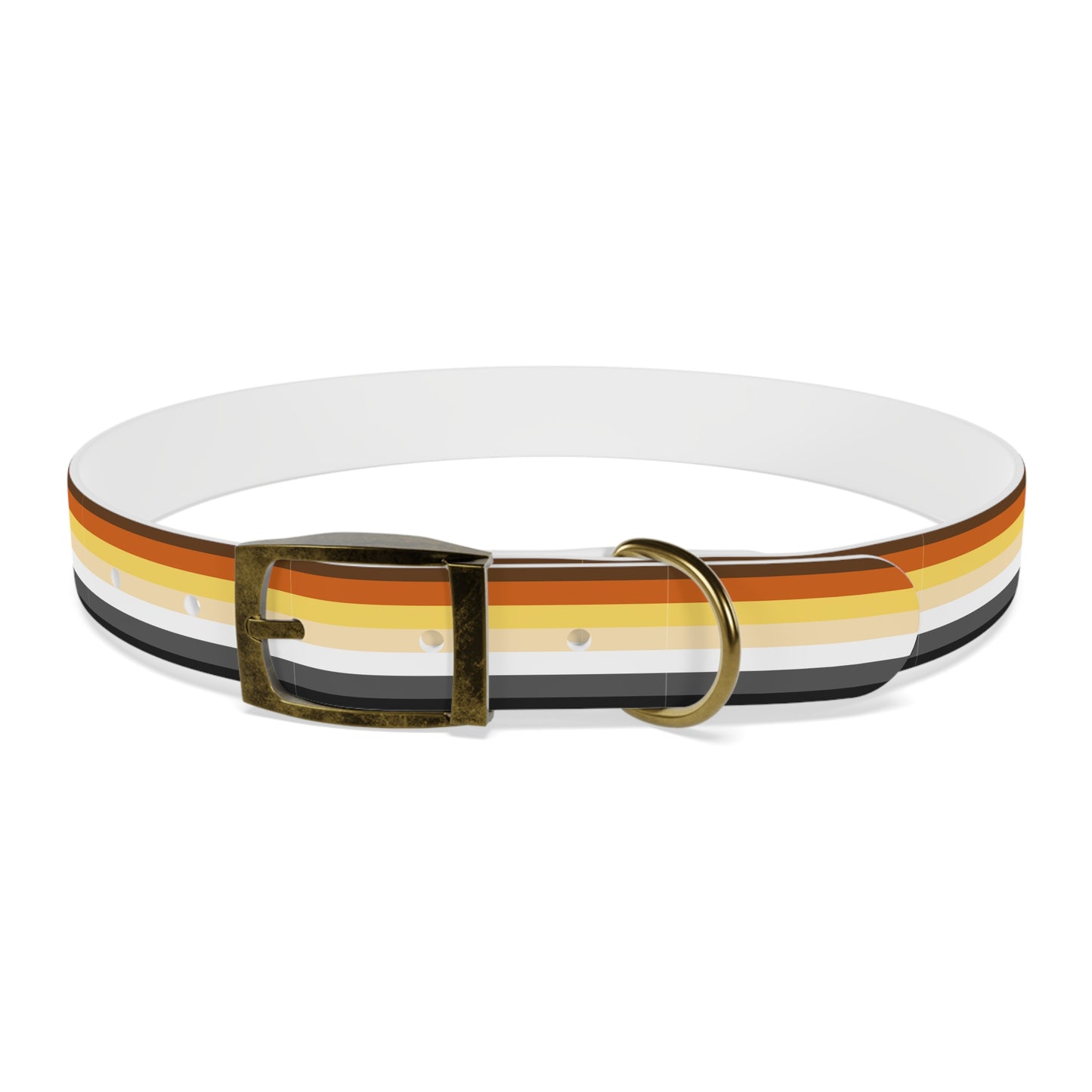 Bear Pride Flag Dog Collar