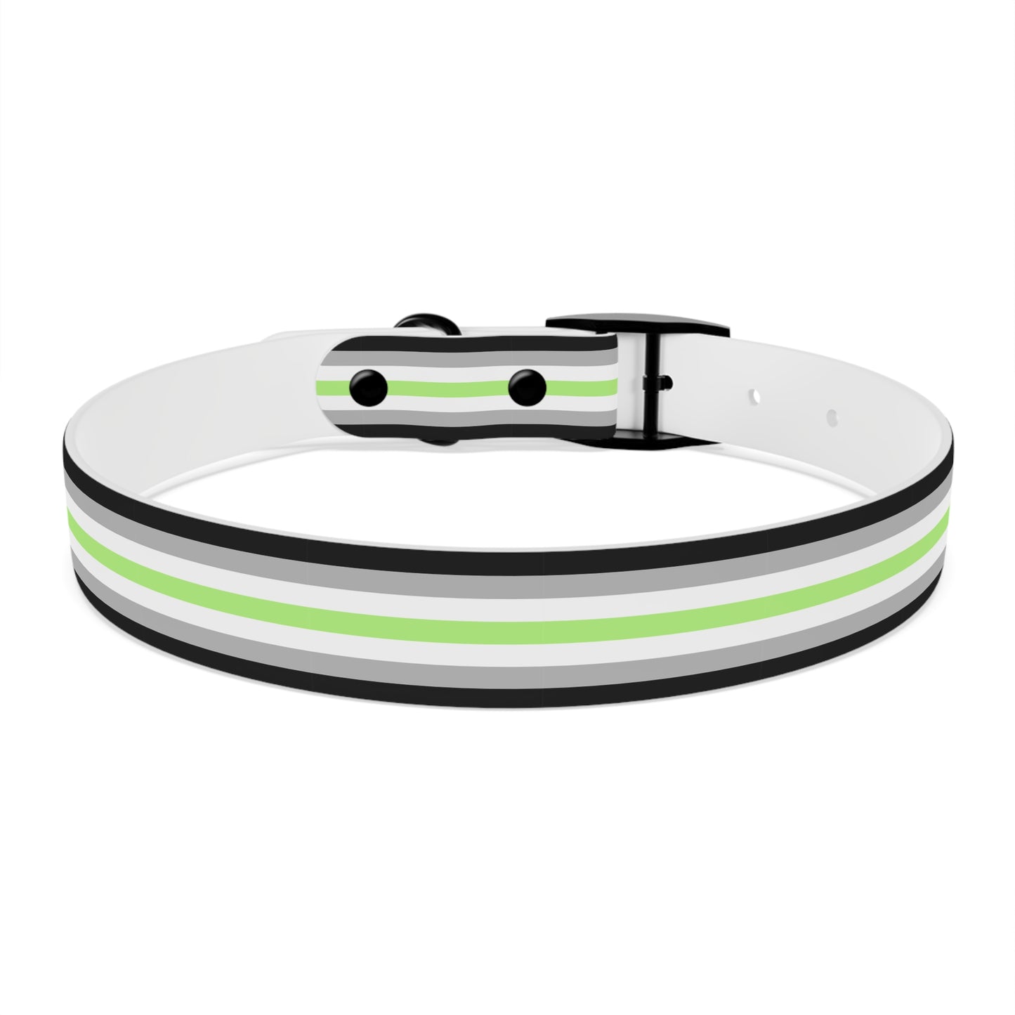 Agender Pride Flag Dog Collar