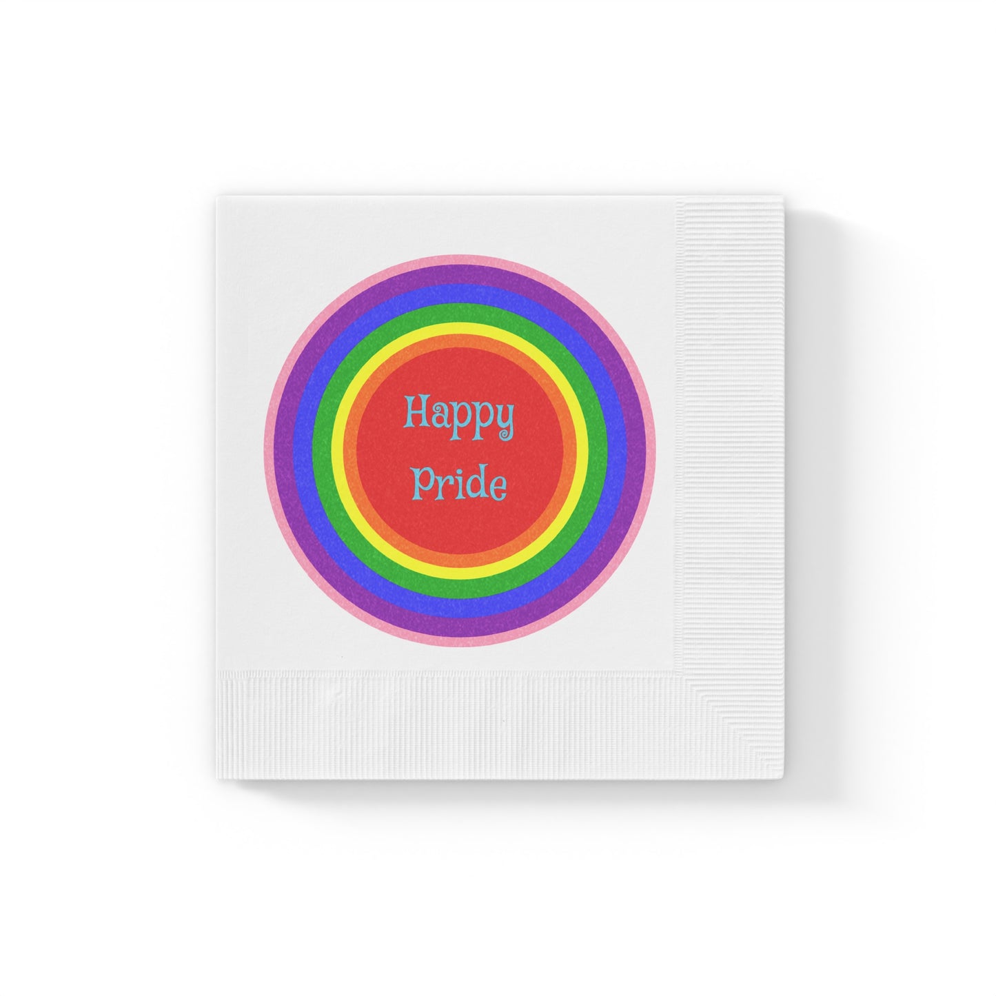 Happy Pride Party Napkins - Colorful Rainbow Design for Celebrations