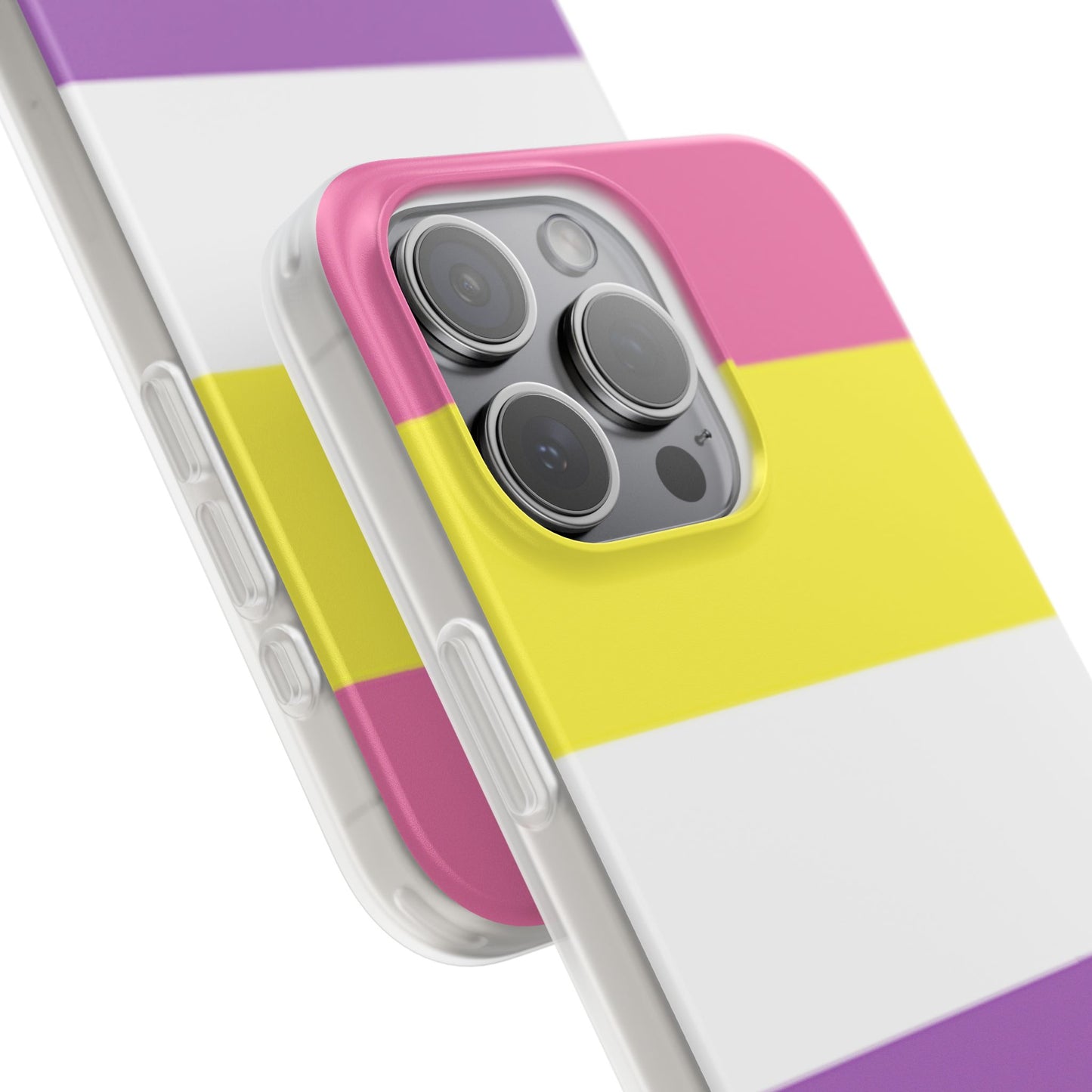 Bigender Pride Flag iPhone Flexi Case - Multiple Generations