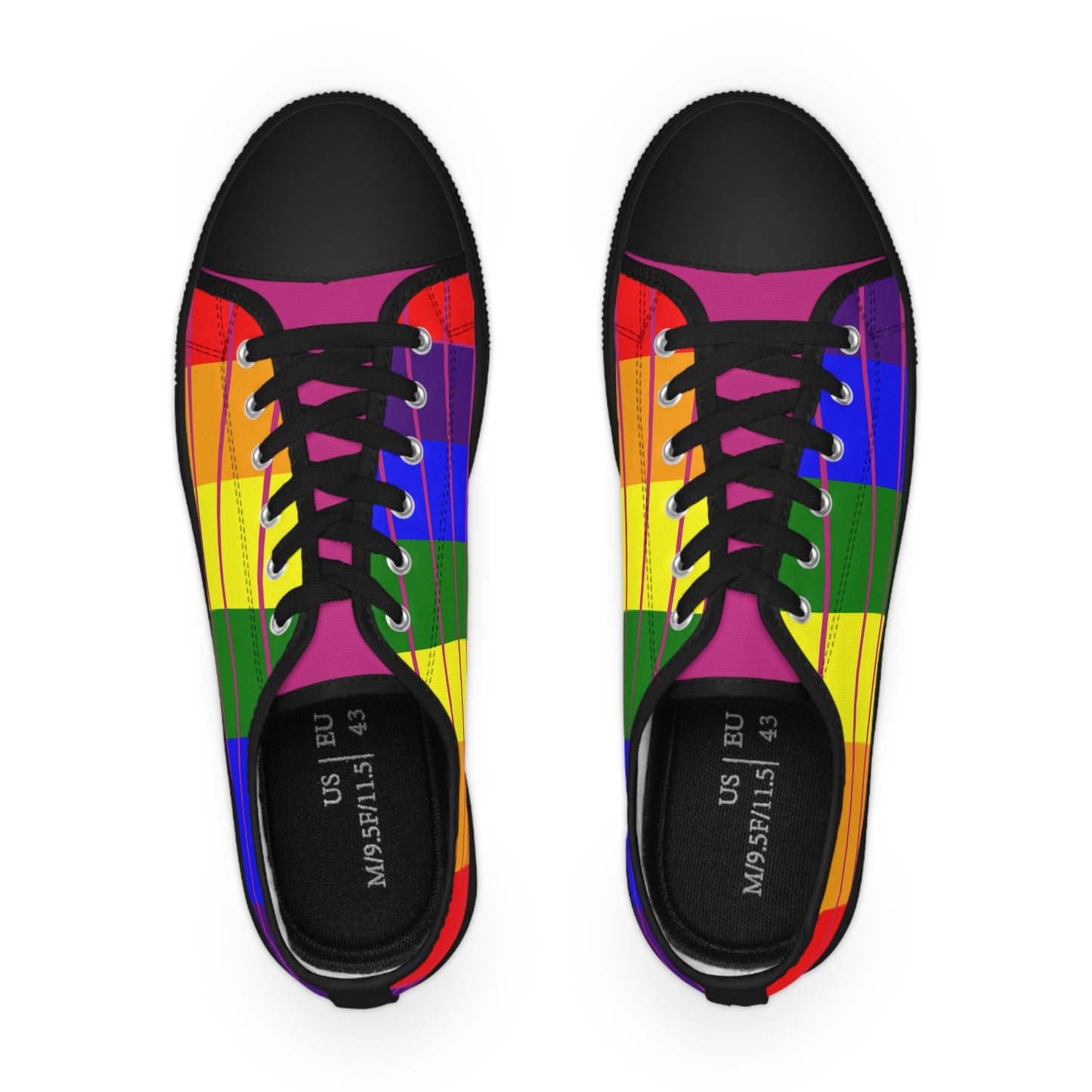Pride Rainbow Flag Men's Low Top Sneakers