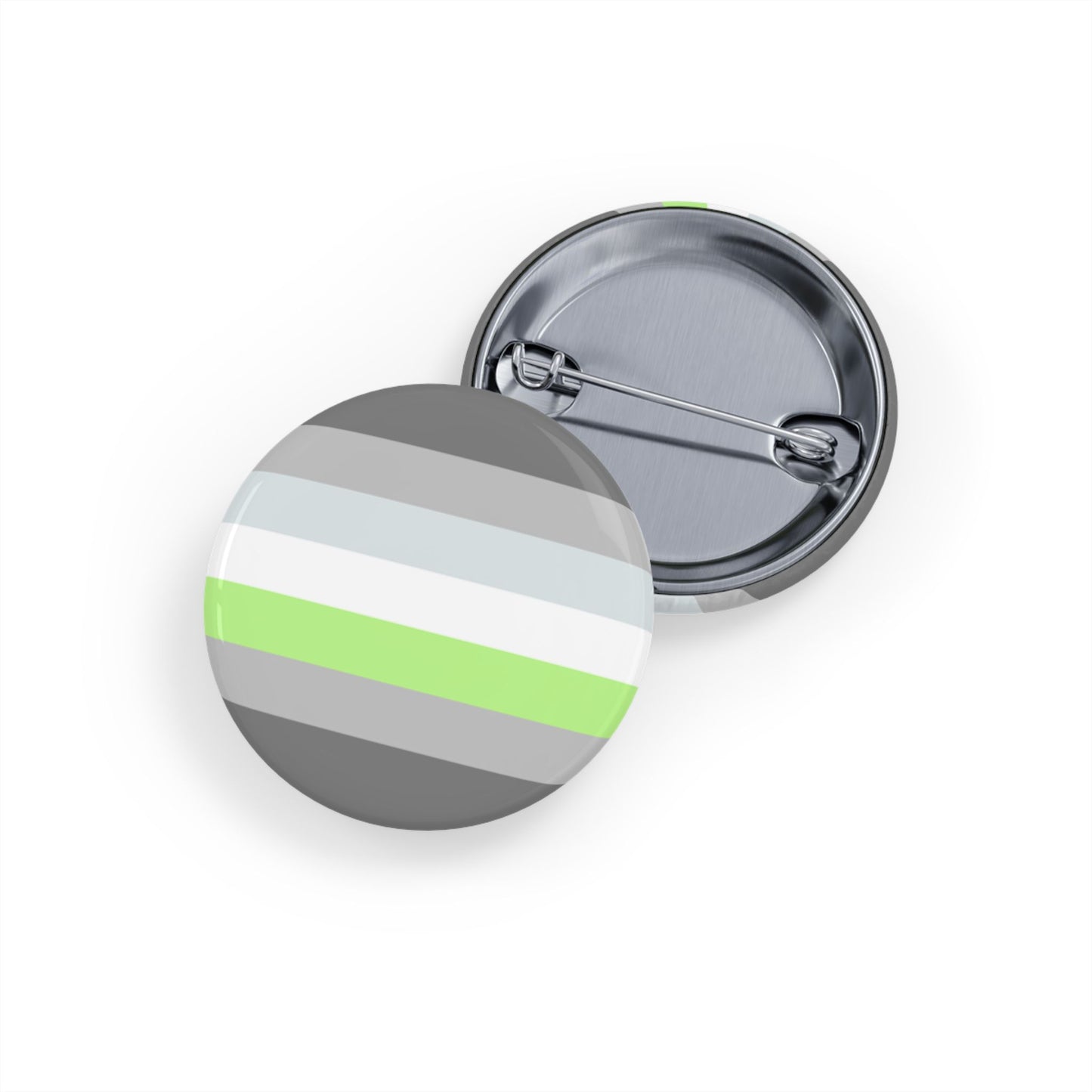Demiagender Pride Flag Round Pins - Multiple Sizes