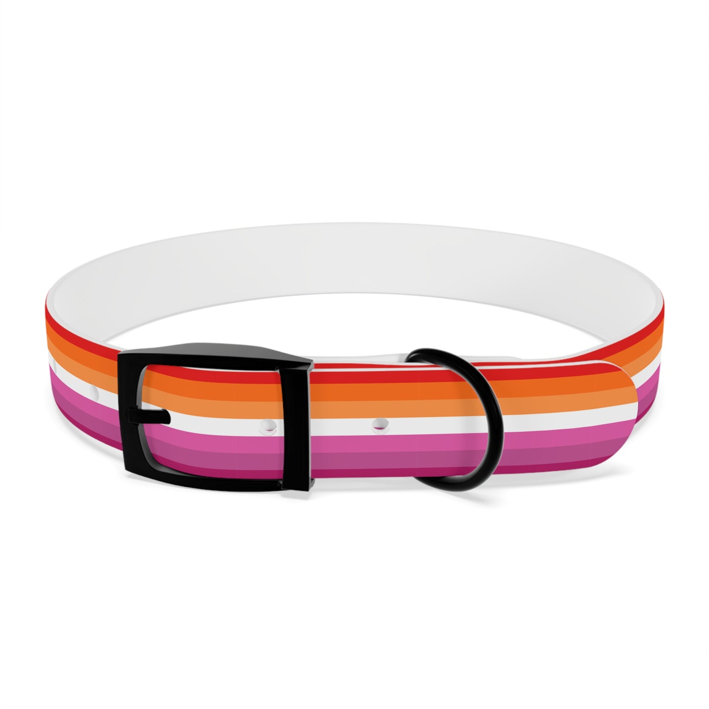 Lesbian Pride Flag Dog Collar