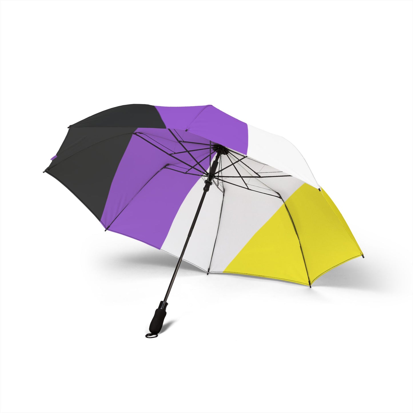 Non-Binary Pride Flag Semi-Automatic Foldable Umbrella