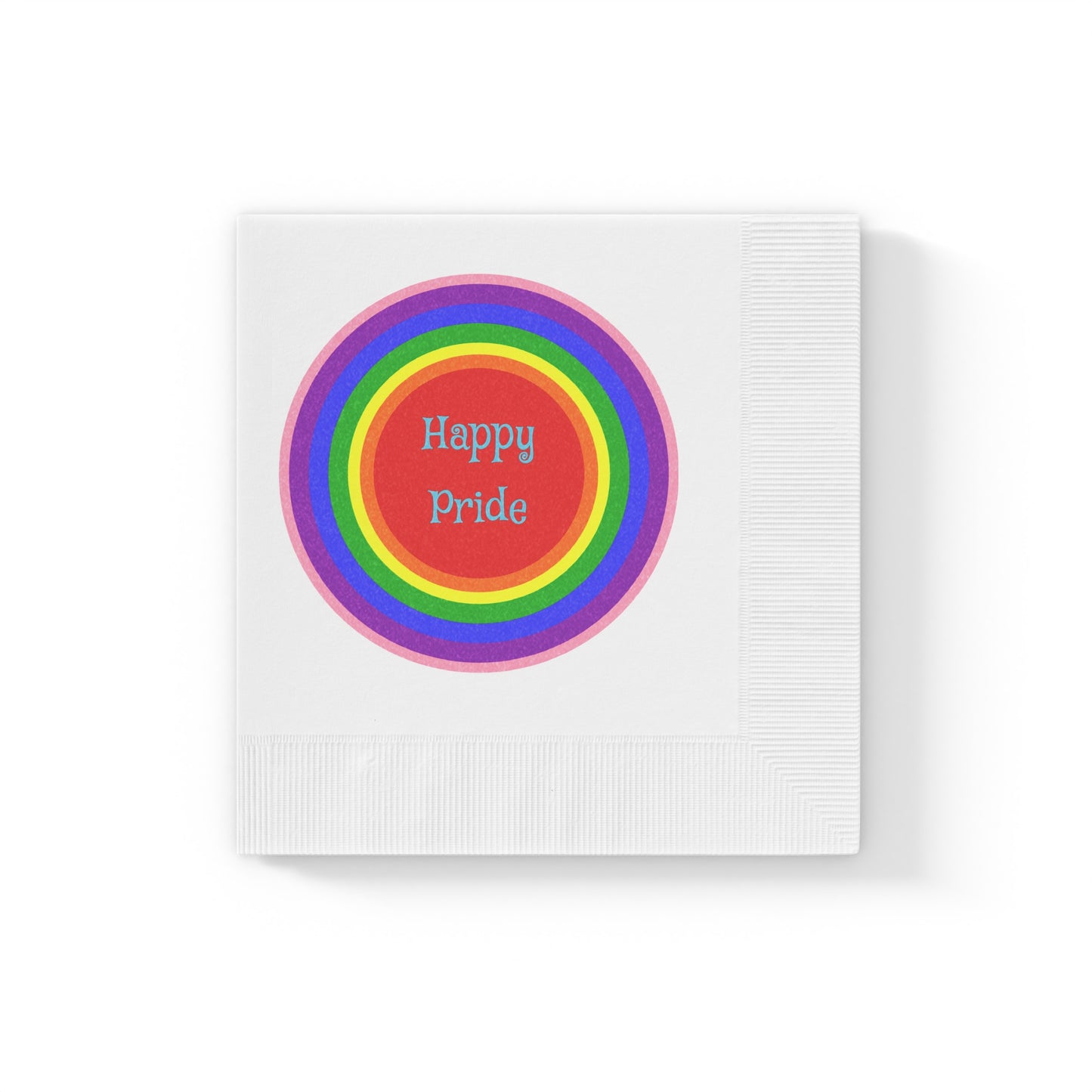 Happy Pride Party Napkins - Colorful Rainbow Design for Celebrations