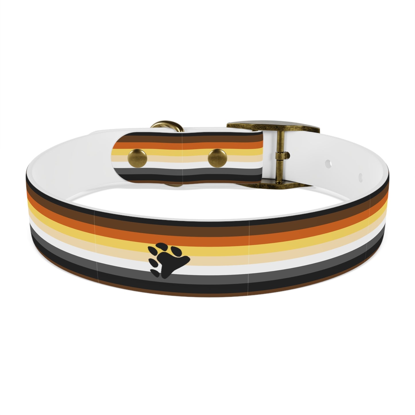 Bear Pride Flag Dog Collar