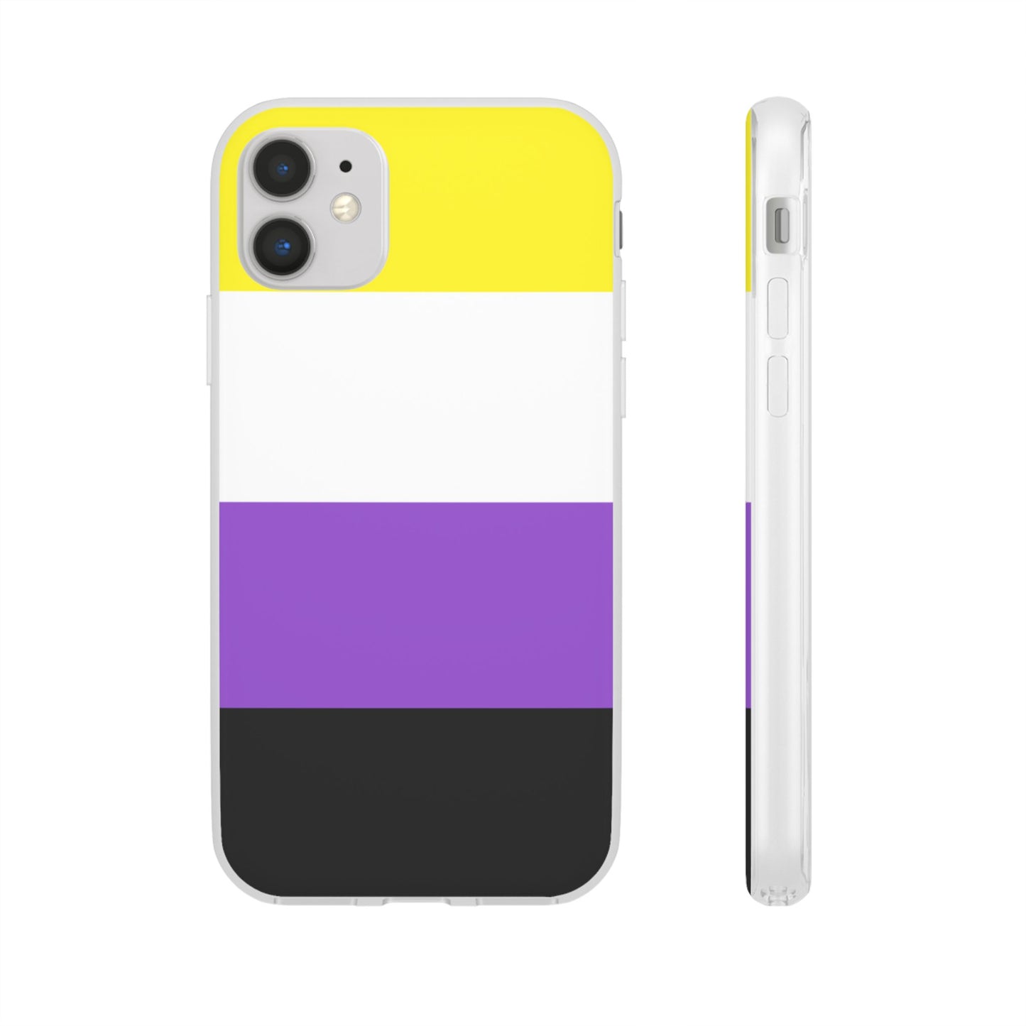 Non-Binary Pride Flag iPhone Flexi Case - Multiple Generations