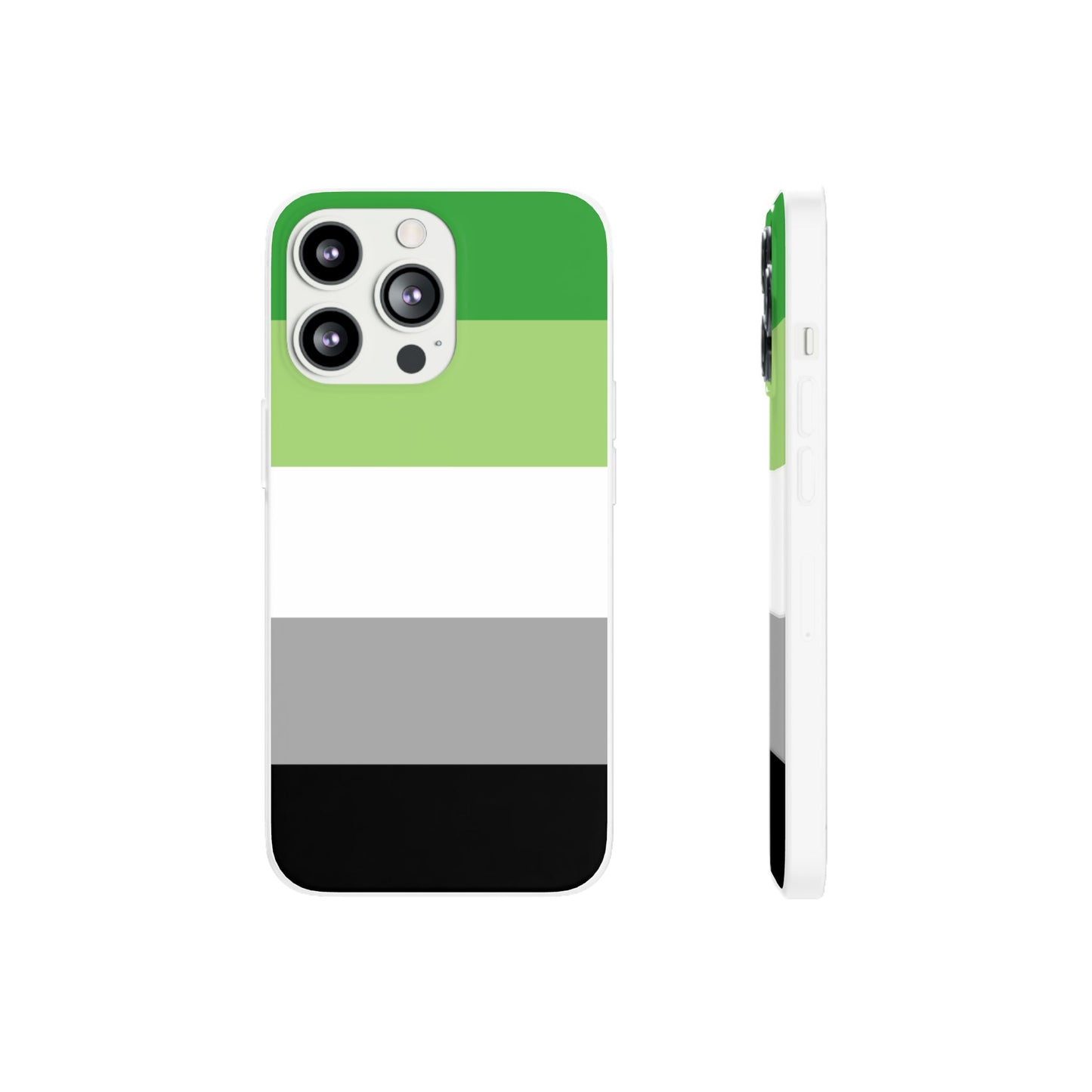 Aromantic Pride Flag iPhone Flexi Case - Multiple Generations