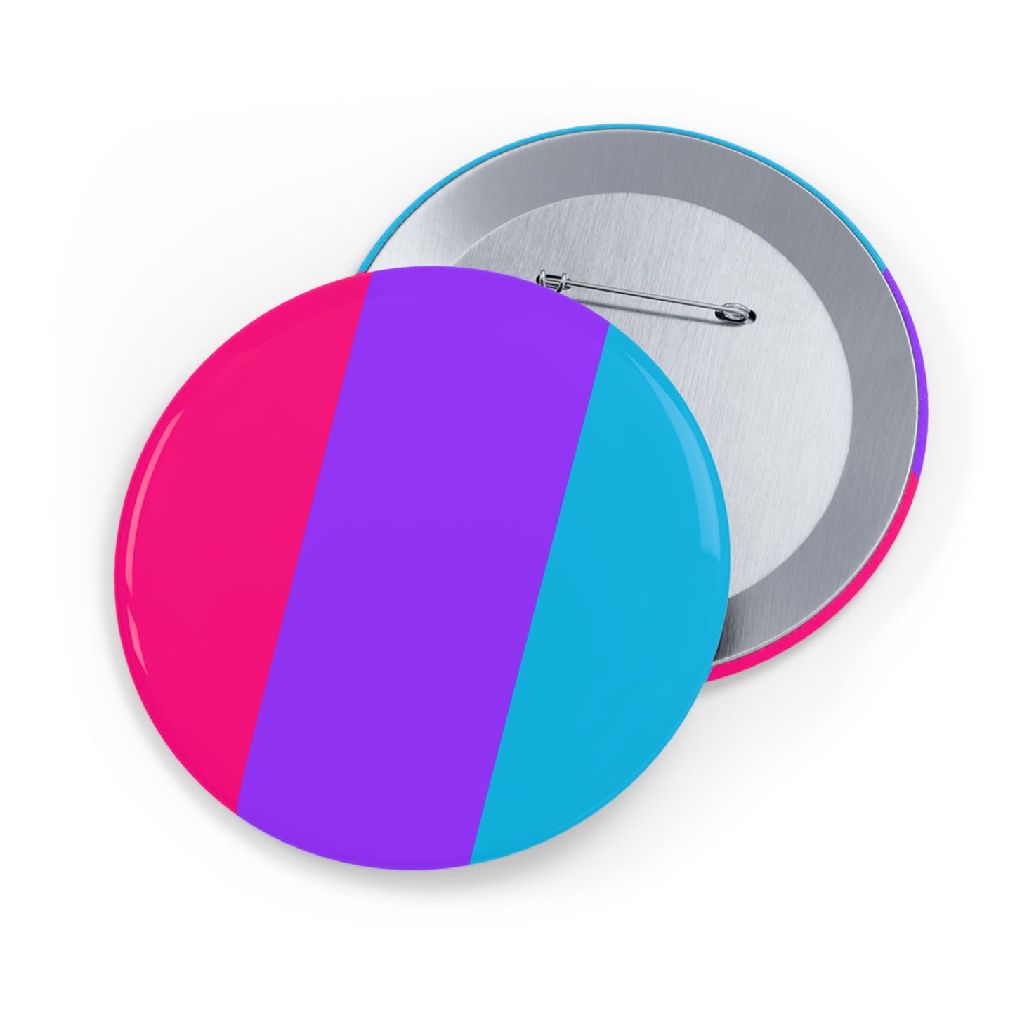 Androgyne Pride Flag Round Pins - Multiple Sizes