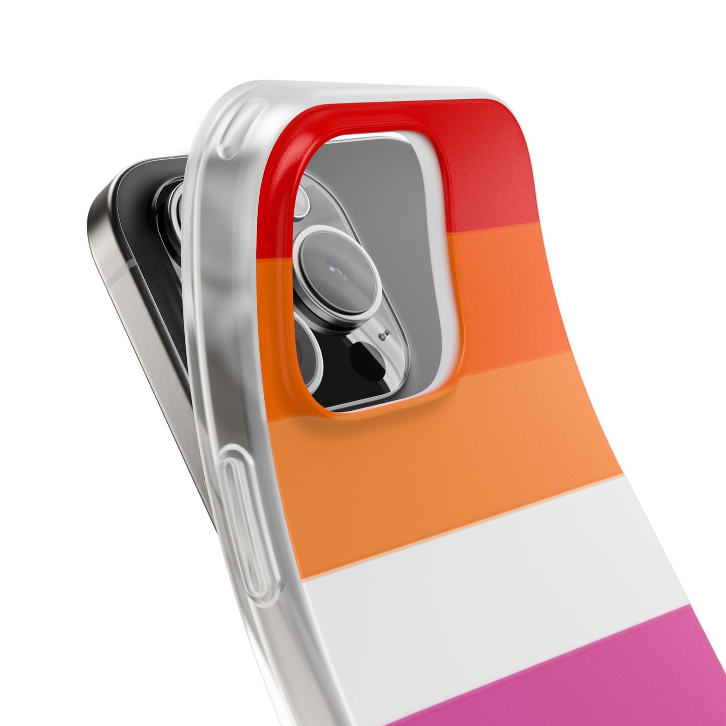 Lesbian Pride Flag iPhone Flexi Case - Multiple Generations