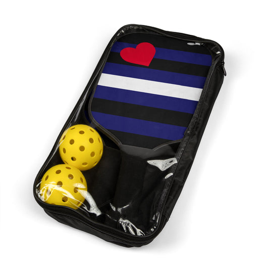 Leather Pride Flag Pickleball Paddle Set