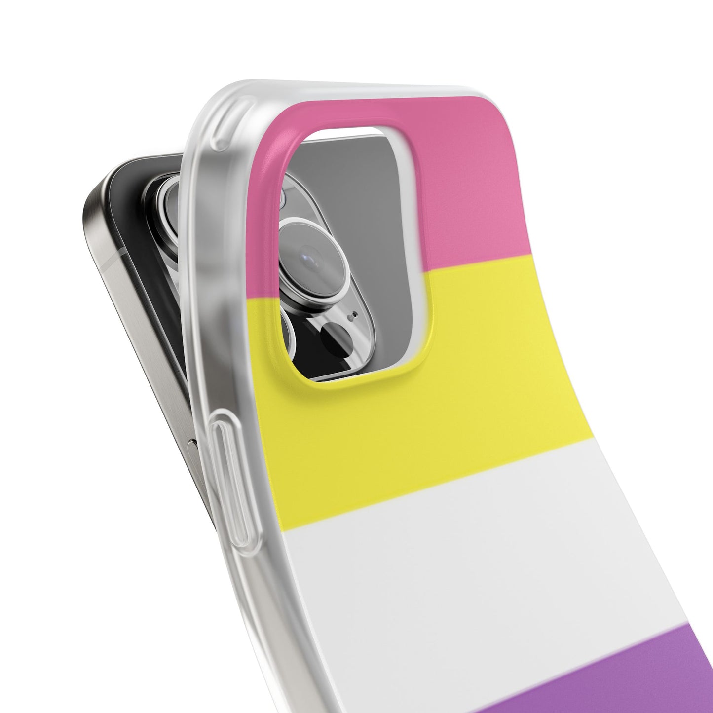 Bigender Pride Flag iPhone Flexi Case - Multiple Generations