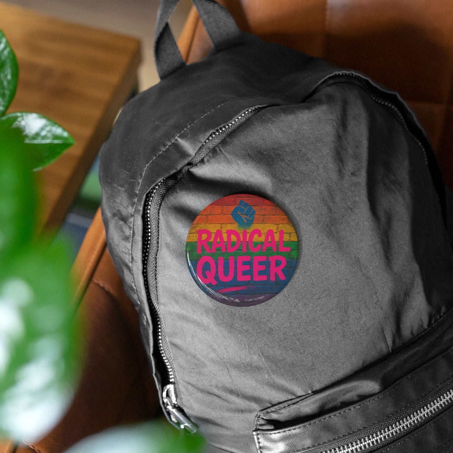 Radical Queer Power Round Pins