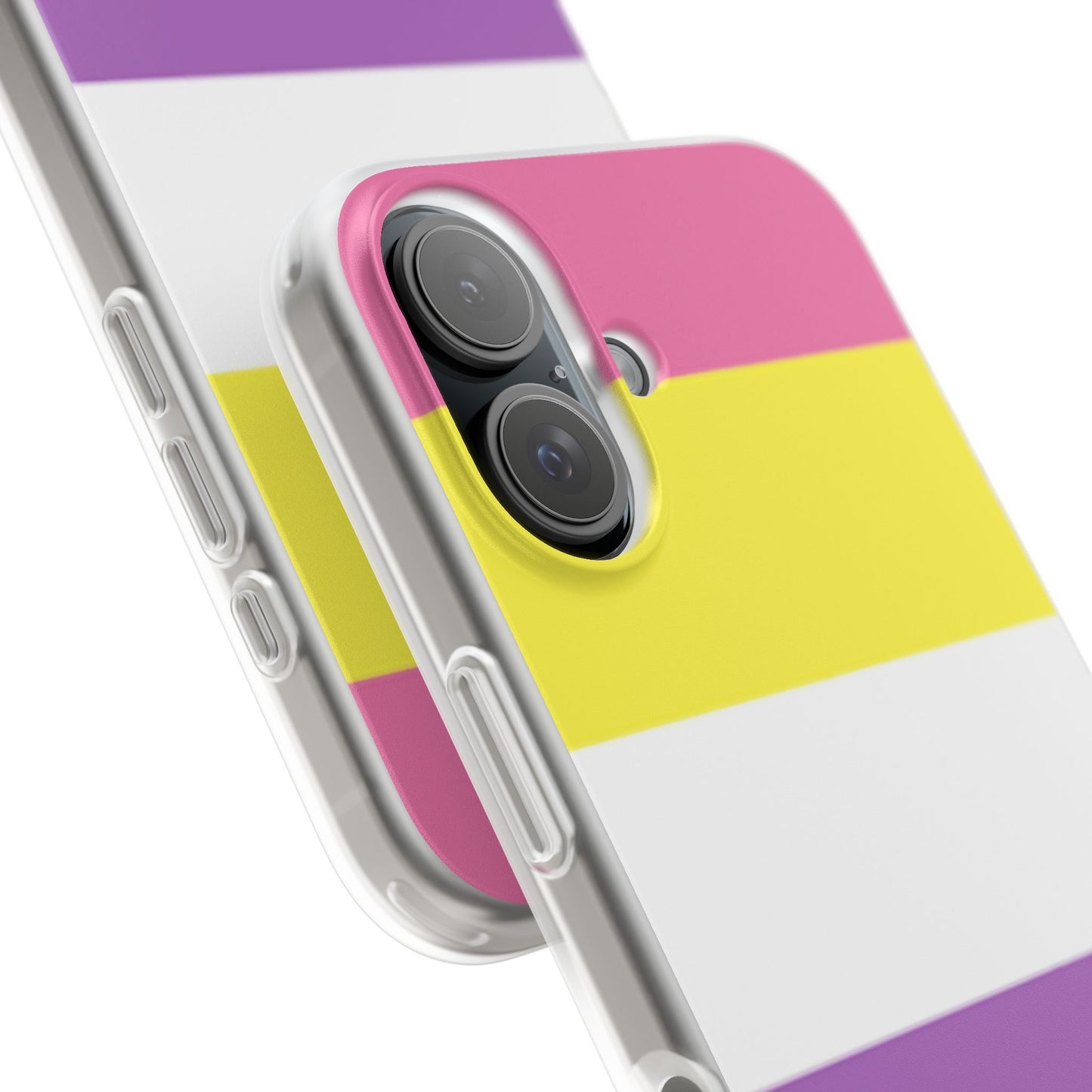 Bigender Pride Flag iPhone Flexi Case - Multiple Generations