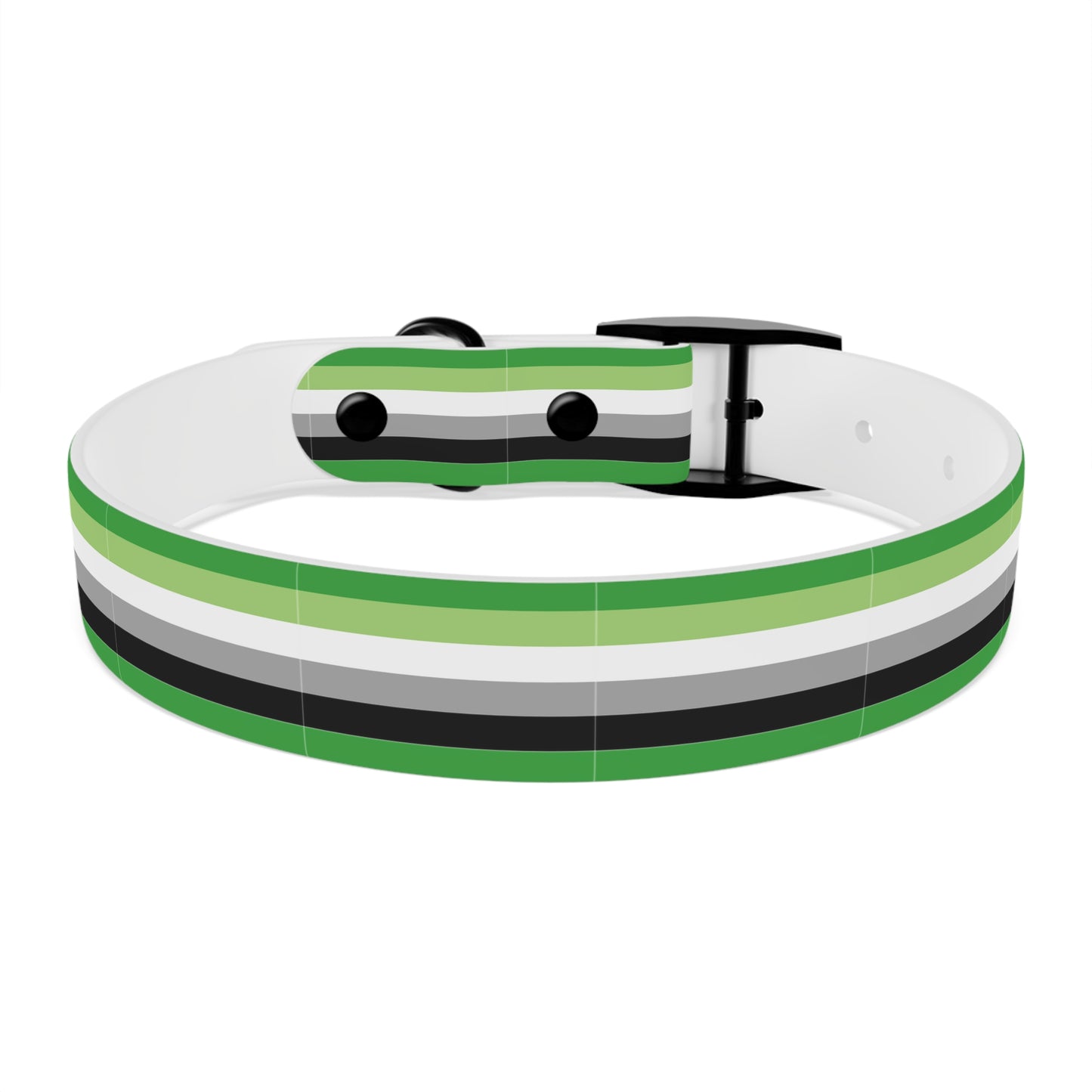 Aromantic Pride Flag Dog Collar