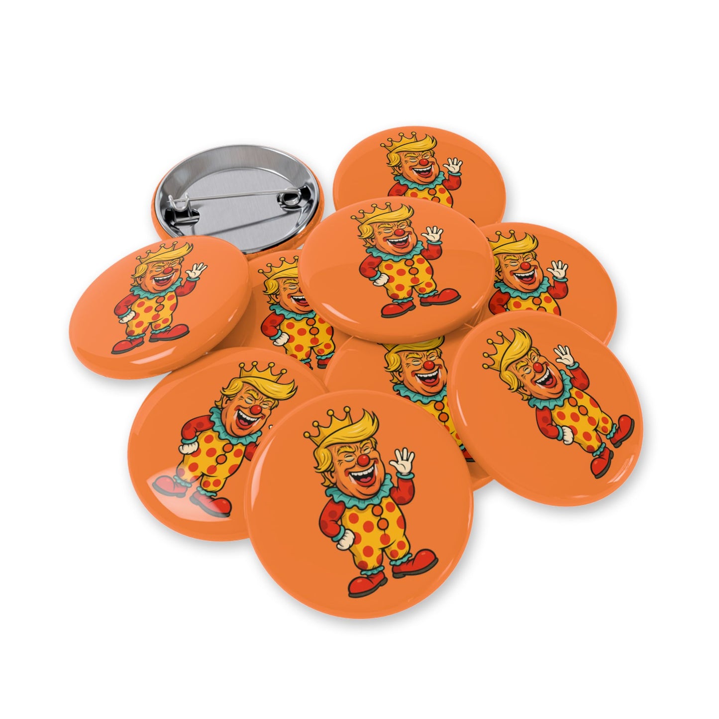 The Clown King Round Button