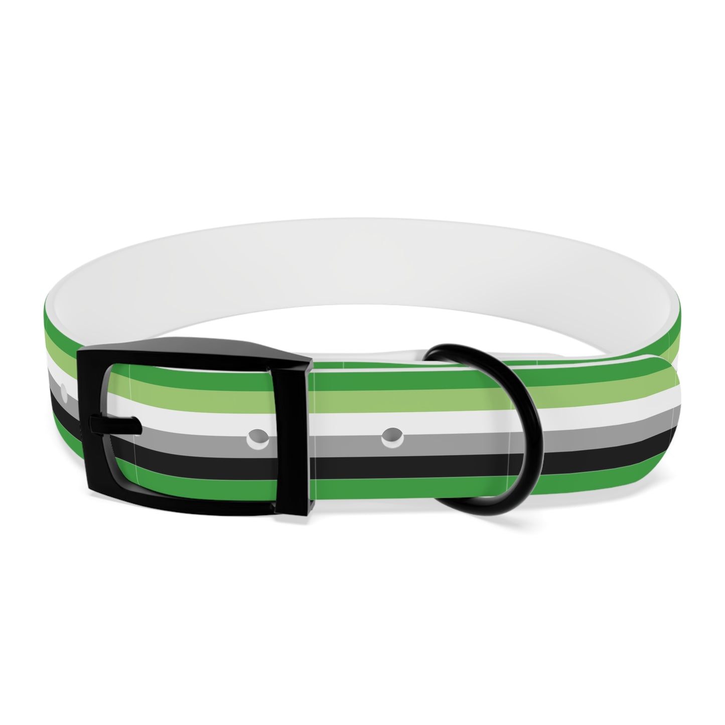 Aromantic Pride Flag Dog Collar