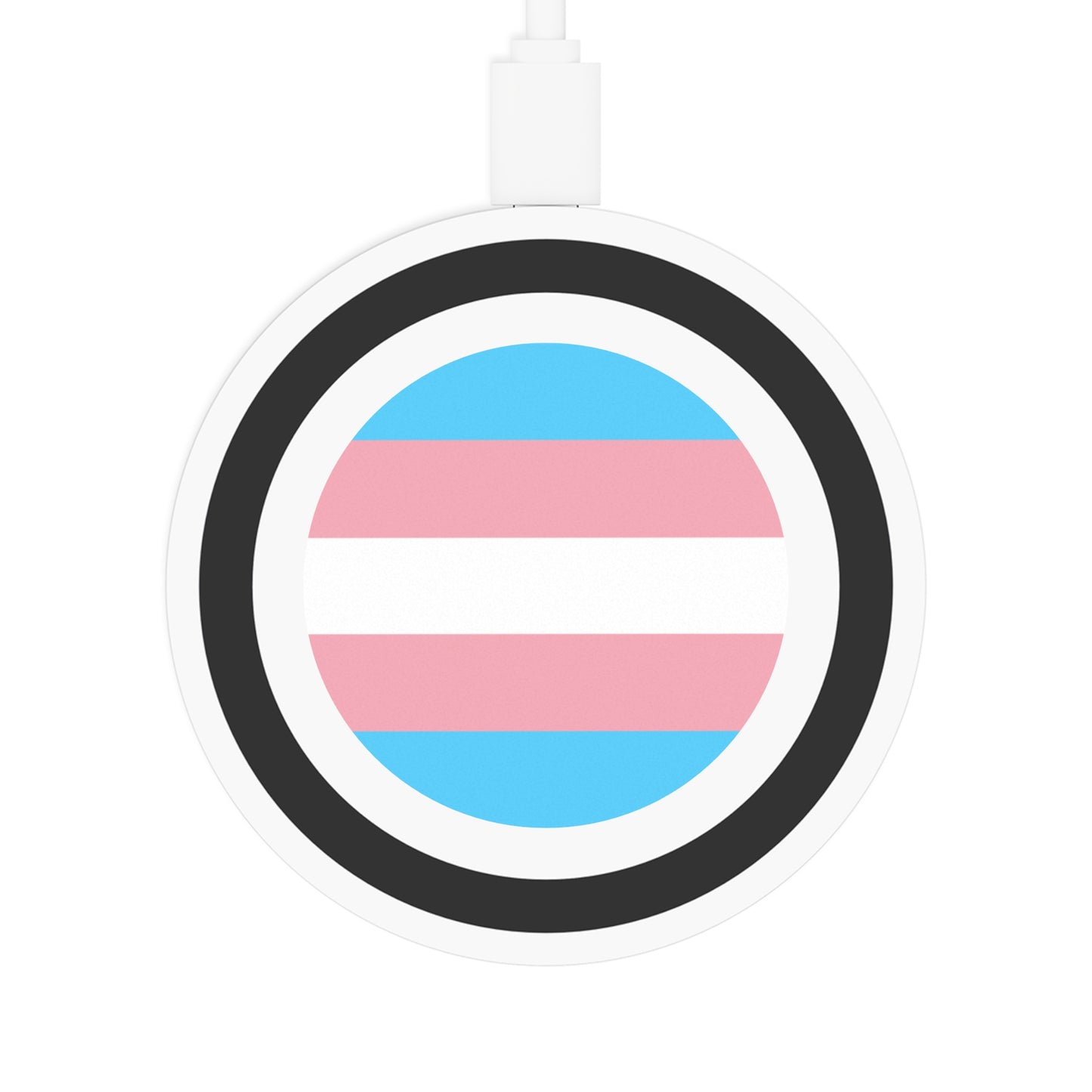 Transgender Pride Flag Wireless Charger