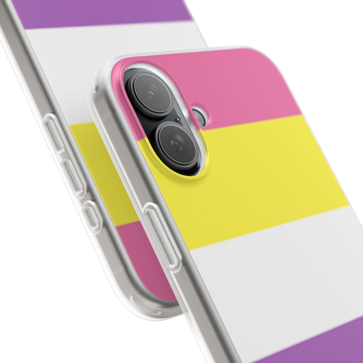 Bigender Pride Flag iPhone Flexi Case - Multiple Generations