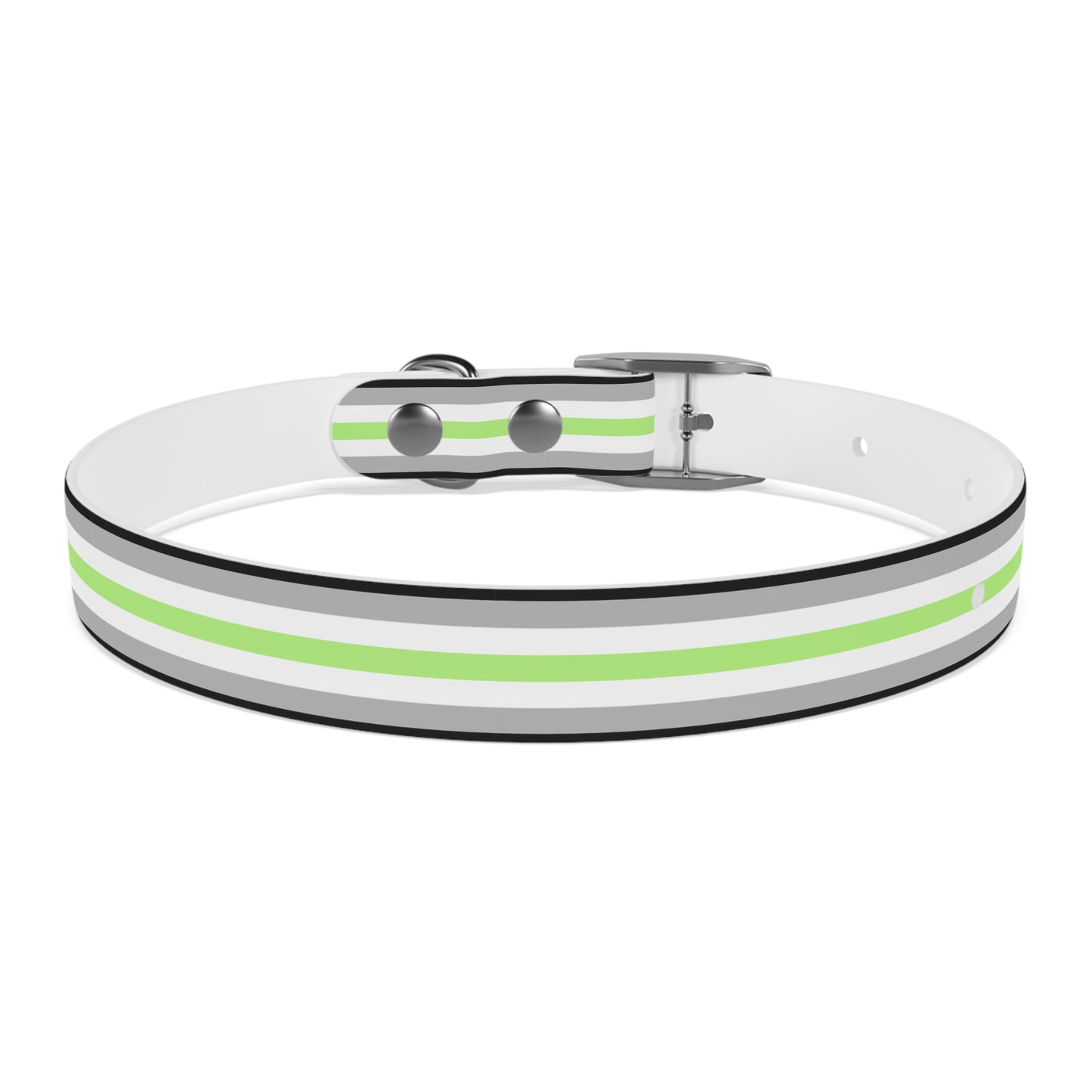 Agender Pride Flag Dog Collar