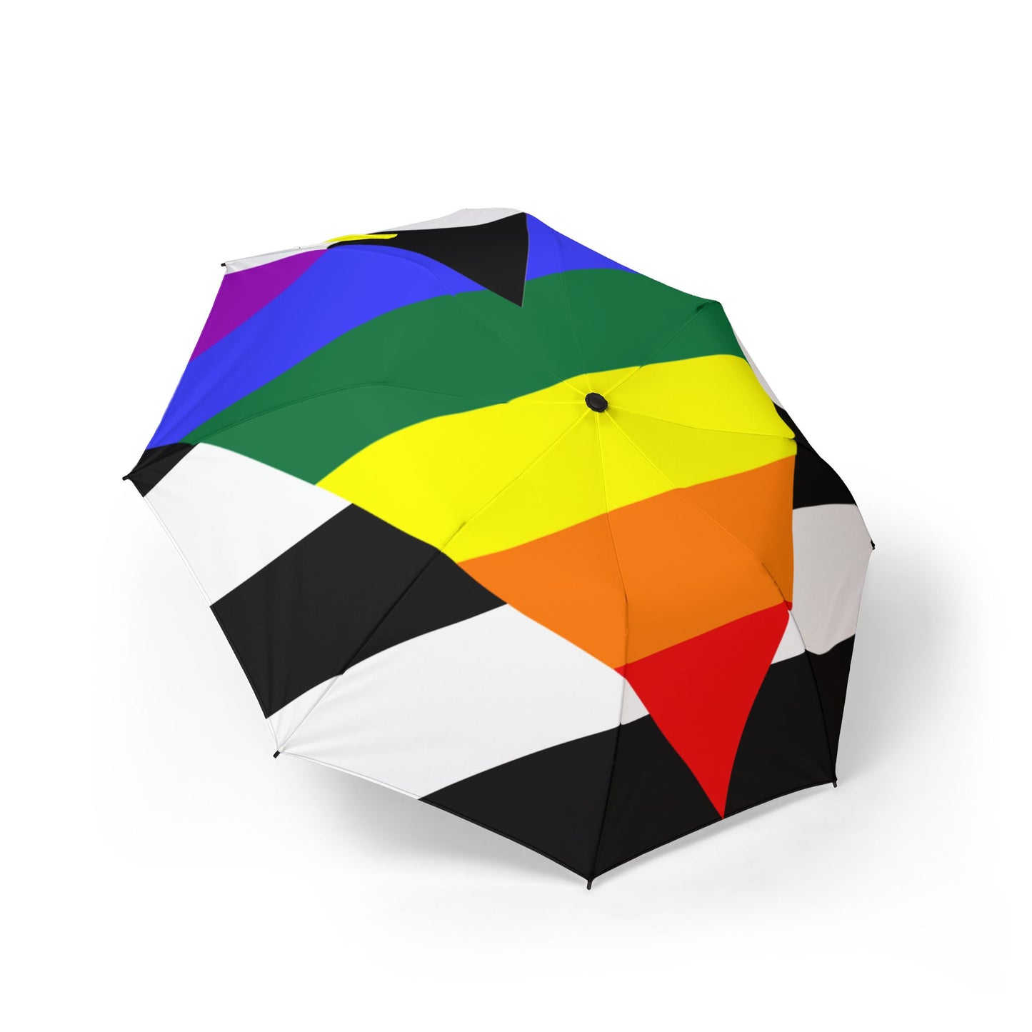 Ally Pride Flag Semi-Automatic Foldable Umbrella