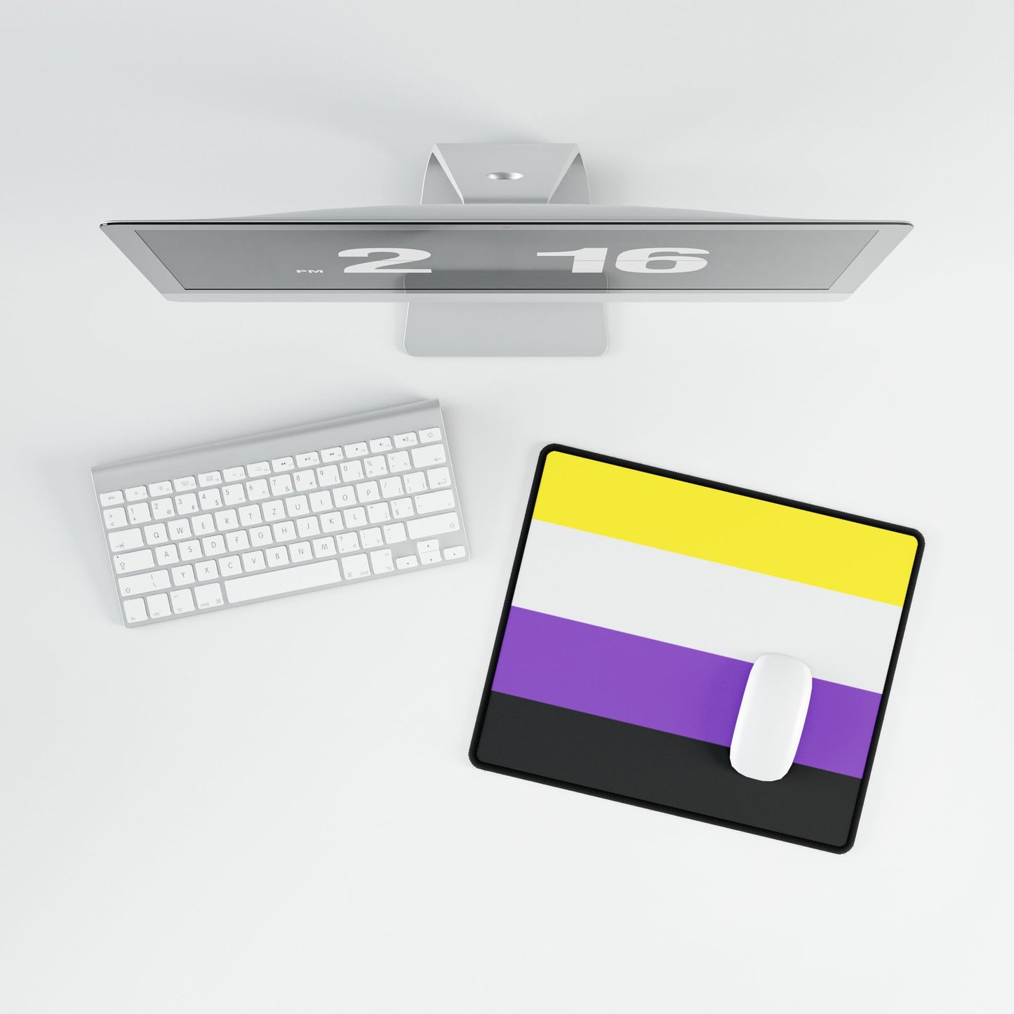 Non-Binary Pride Flag Desk Mat