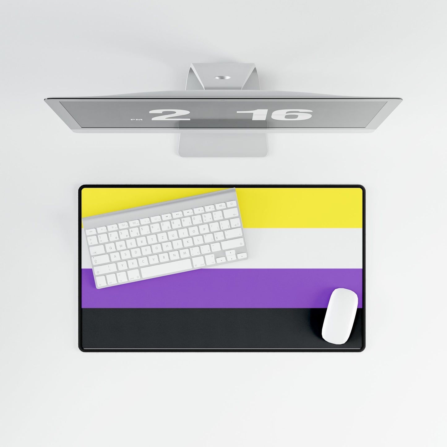Non-Binary Pride Flag Desk Mat