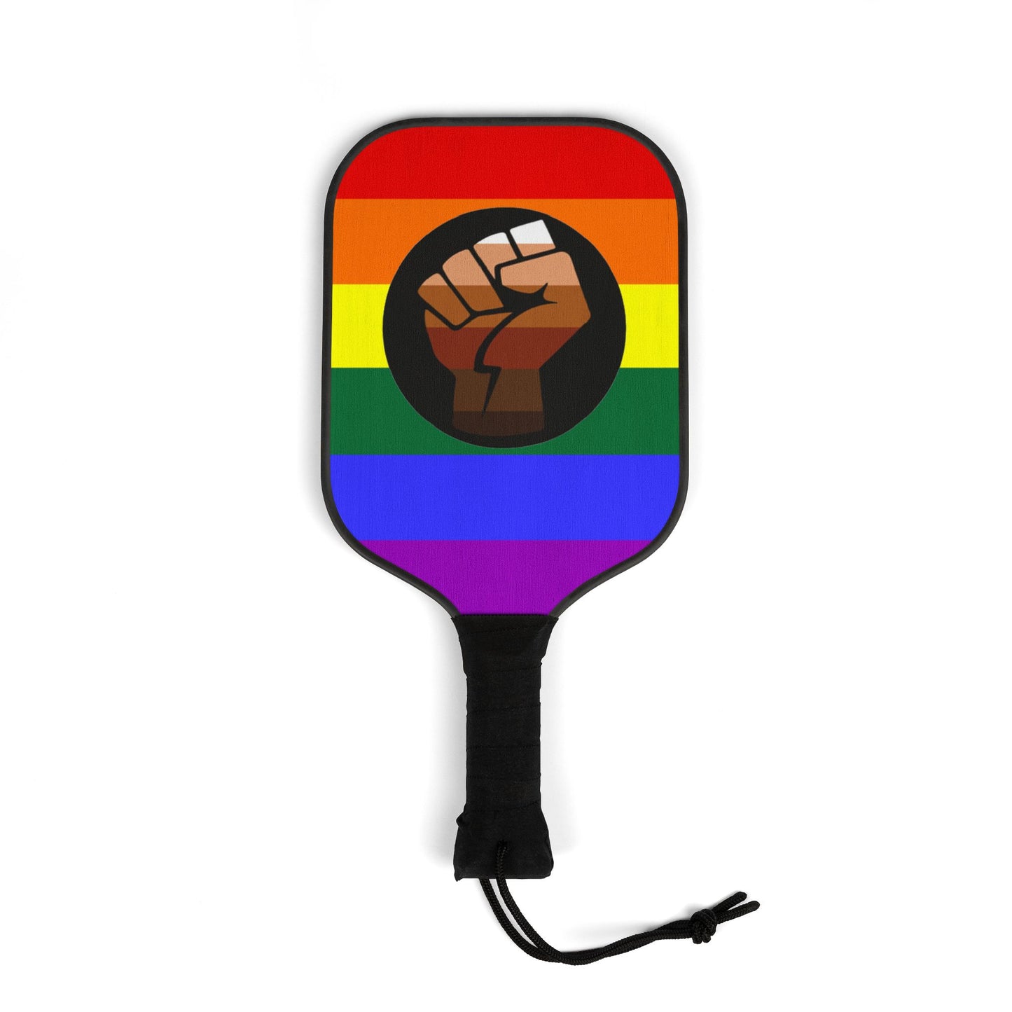 QPOC Pride Flag Pickleball Paddle Set