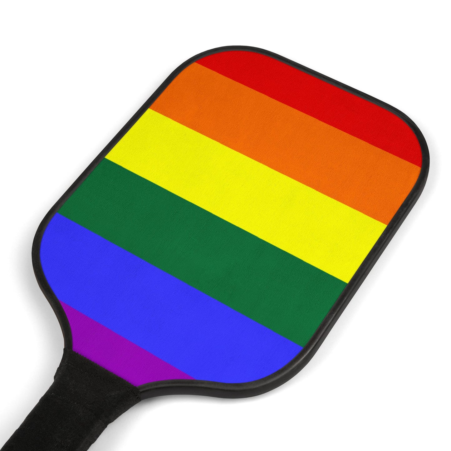 Rainbow Pride Flag Pickleball Paddle Set