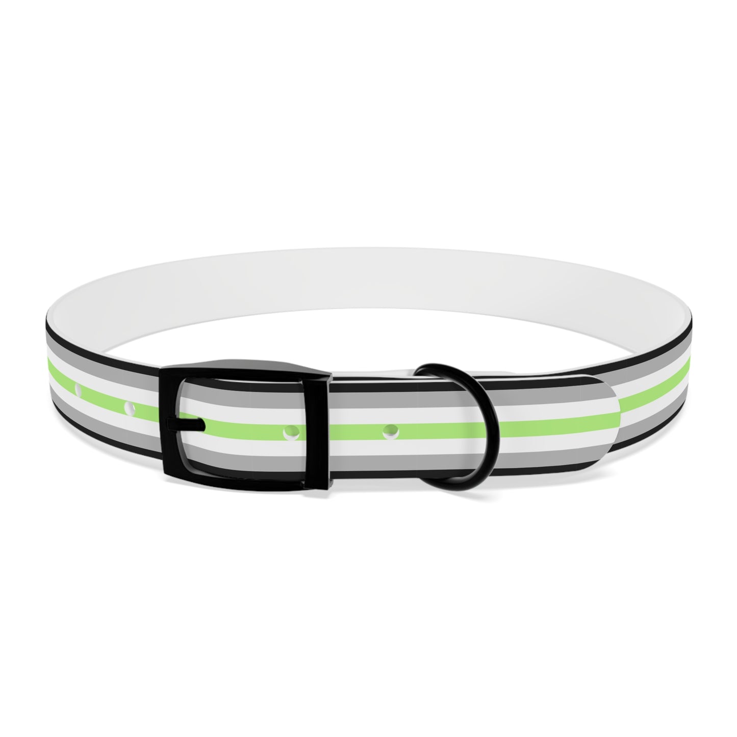 Agender Pride Flag Dog Collar
