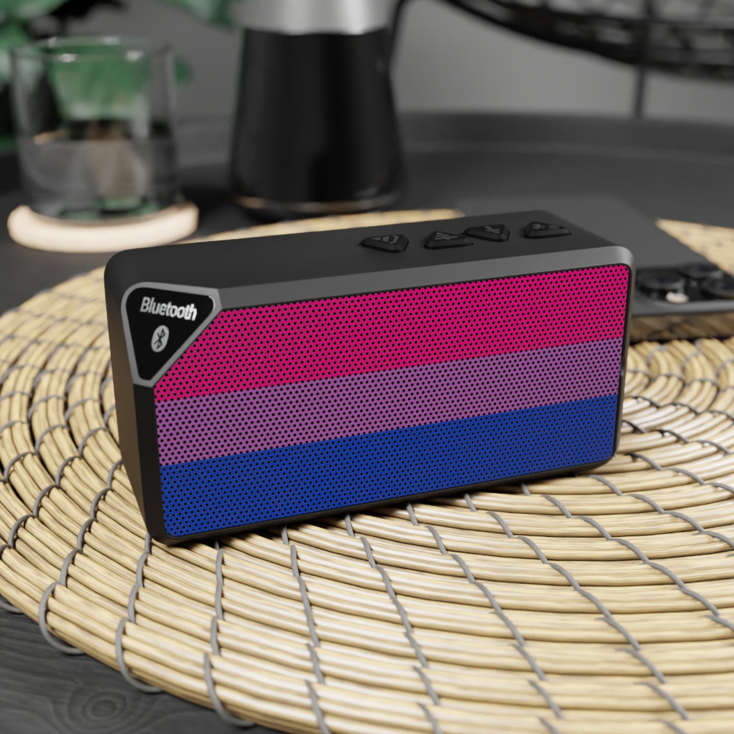 Bisexual Pride Flag Bluetooth Speaker