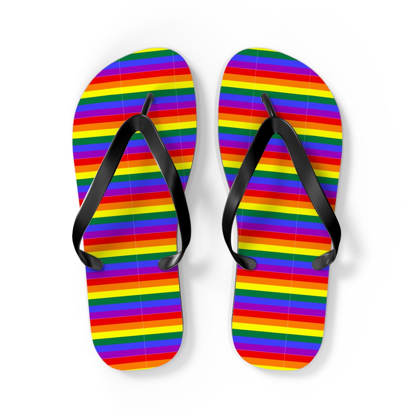 Pride Rainbow Flag Flip Flops for Summer Fun