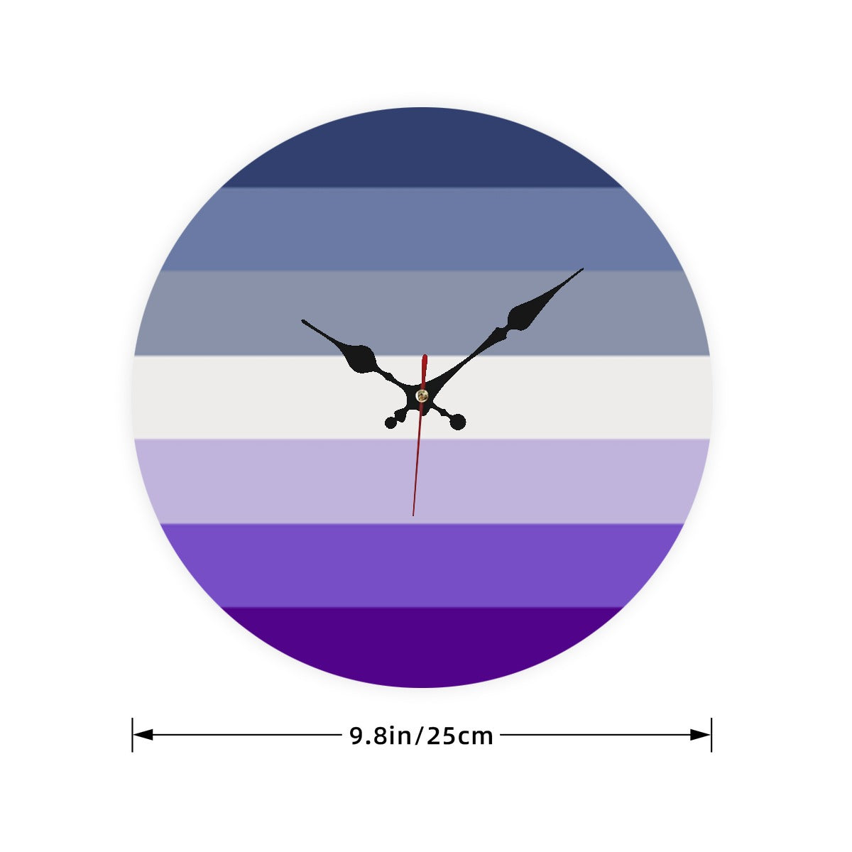Butch Pride Flag (dorian-rutherford) Wooden Wall Clock