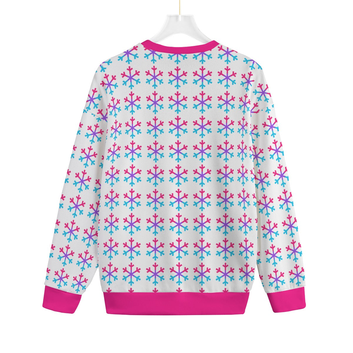 Androgyne Pride Flag Snowflake Knitted Fleece - All Genders