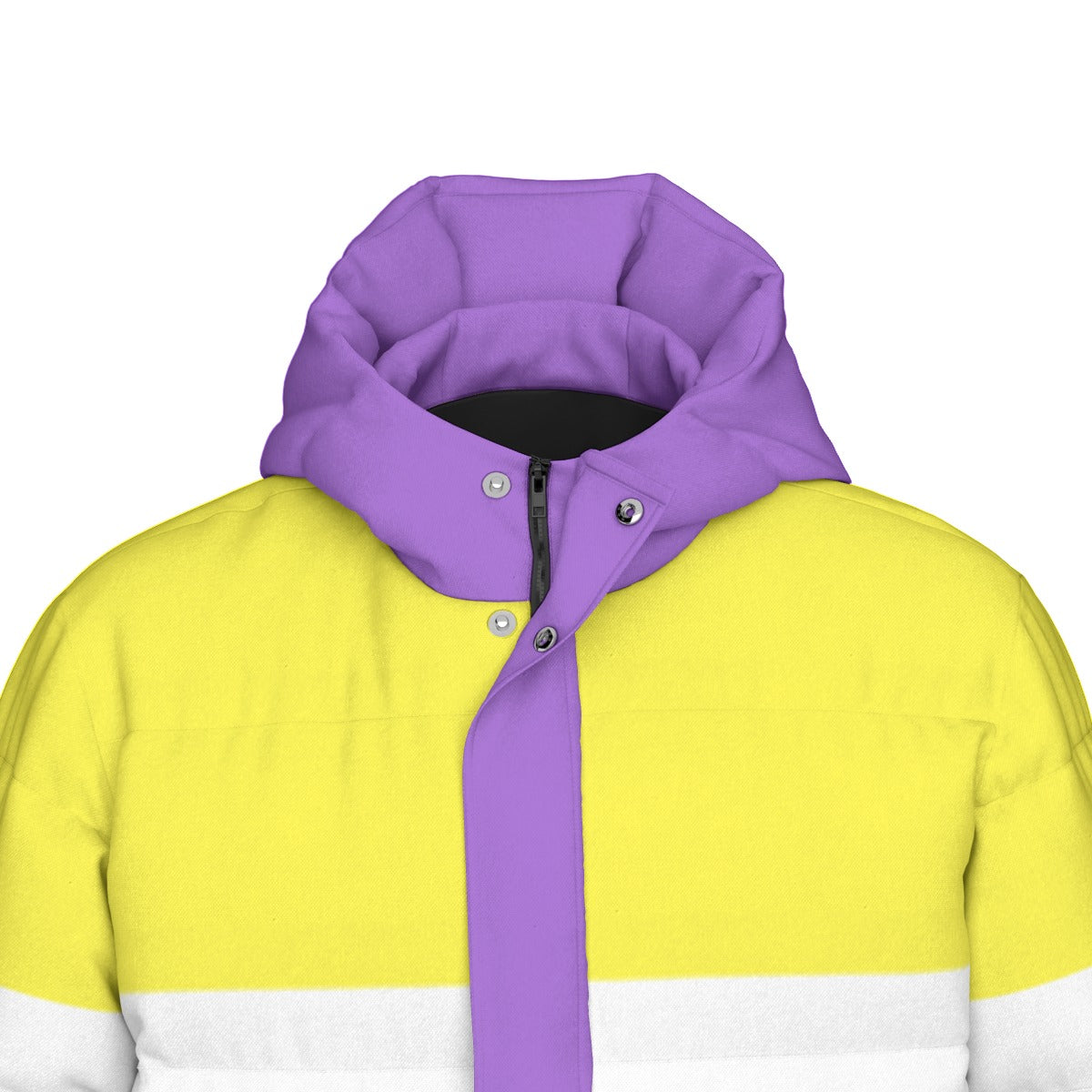 Non-Binary Pride Flag All-Over Print All Genders Long Down Jacket