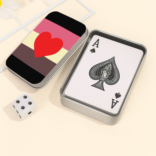 Fat Fetish Pride Flag Playing Cards with Tin Case